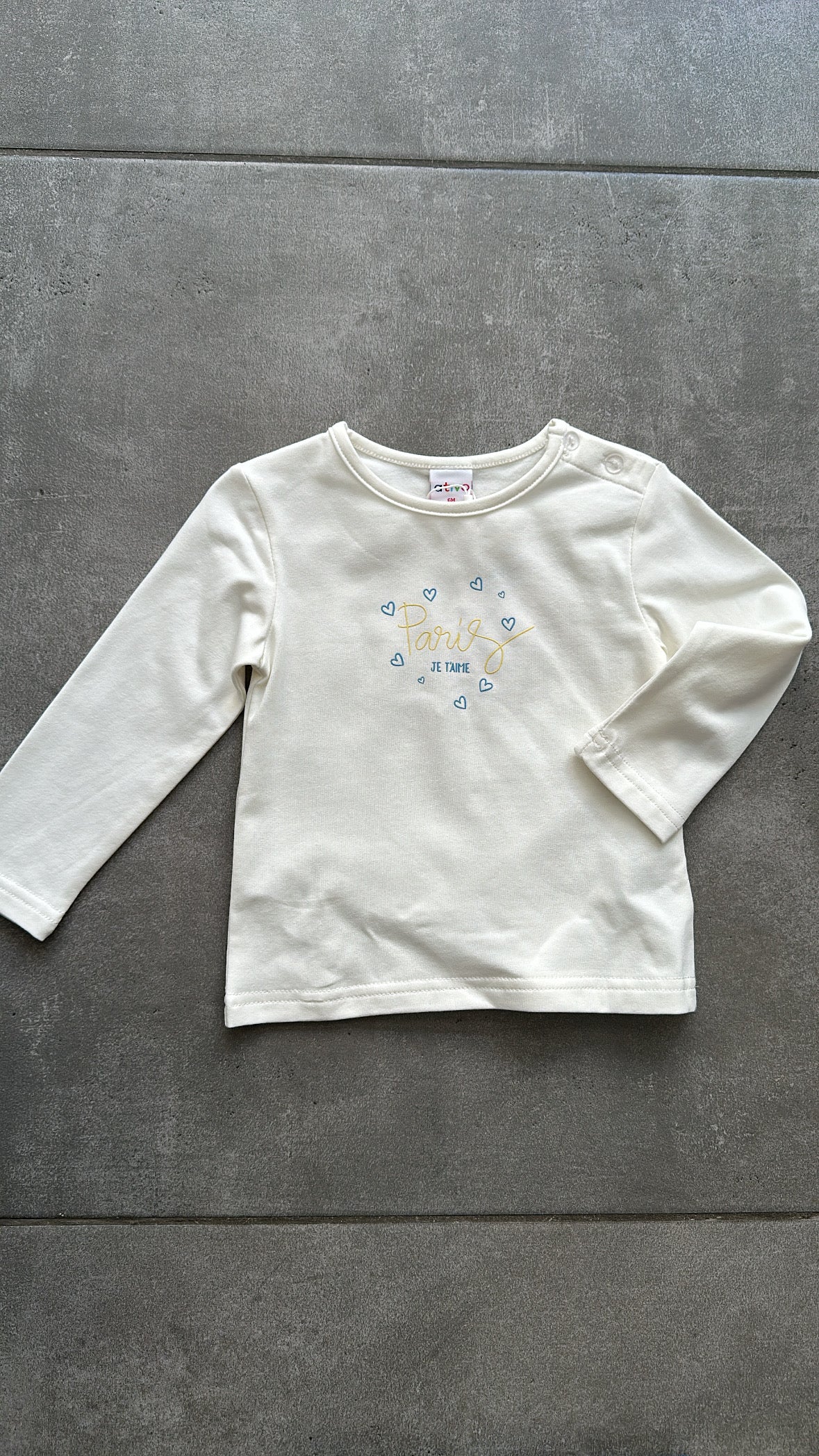Maglia JE T'AIME 6-36M - BIANCO