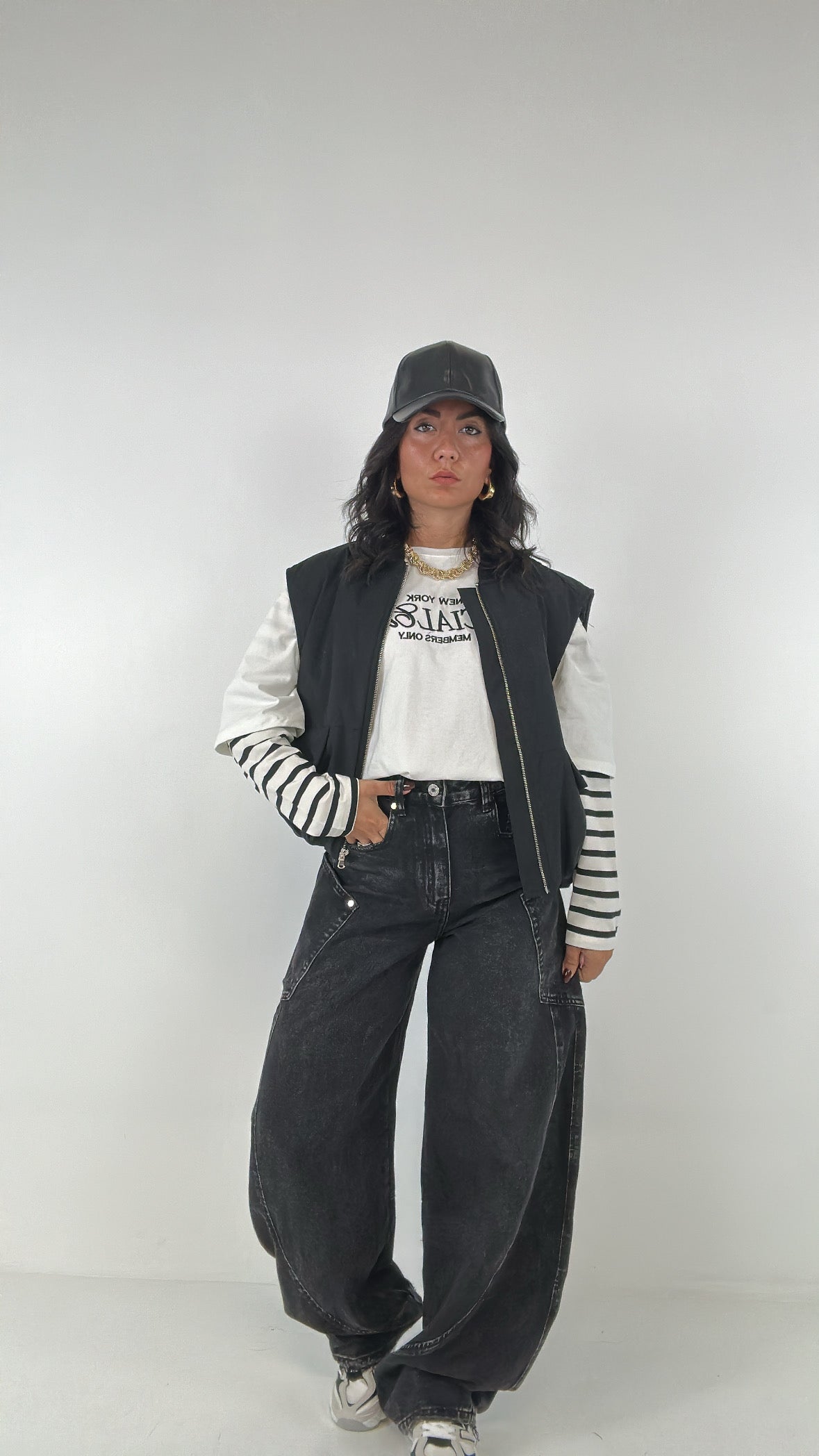 Gilet BOMBER LUMINA - NERO