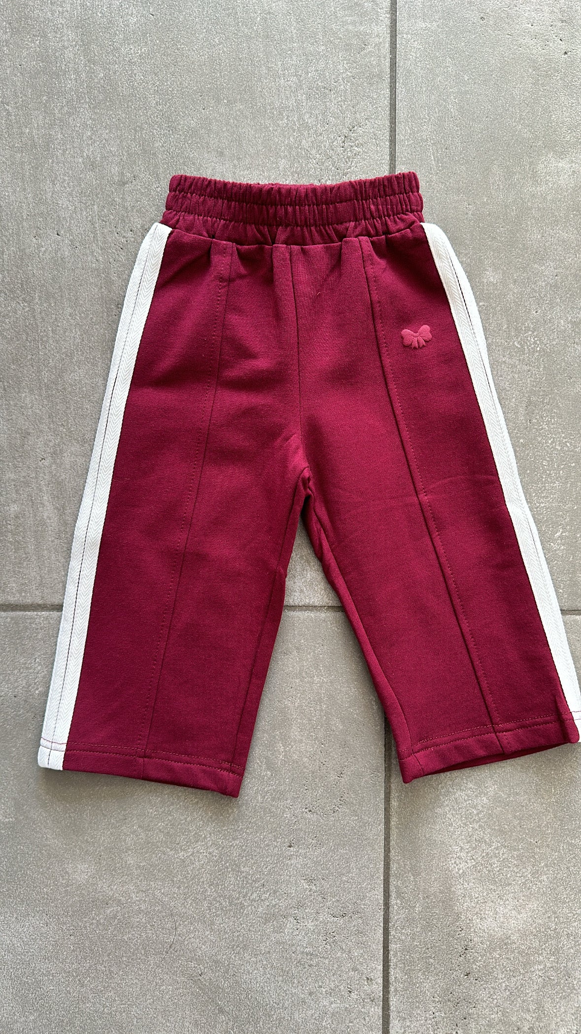 Pantalone FIOCCO BANDA 6-36M - BORDEAUX