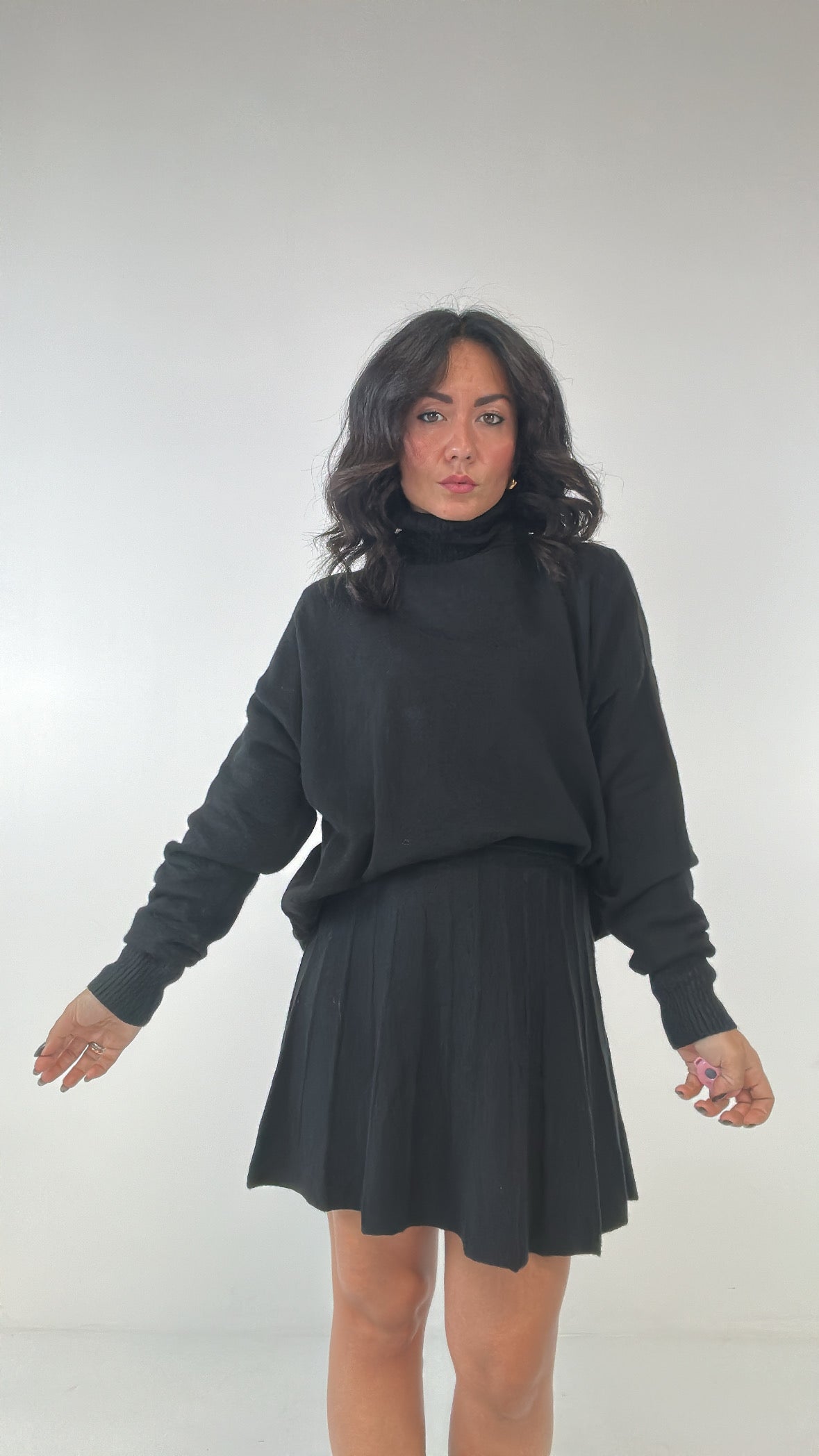 Coordinato CON GONNA - NERO