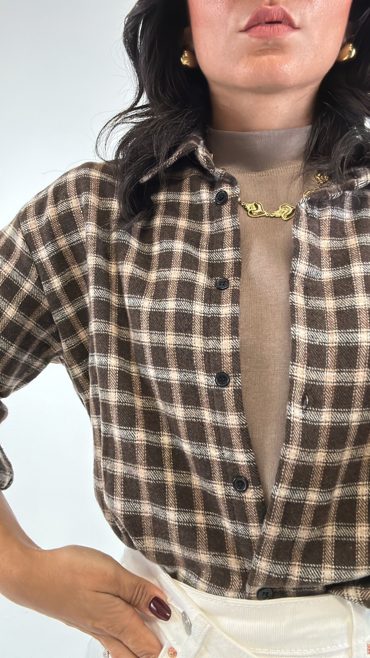 Camicia QUADRETTI AUTUMN - MARRONE