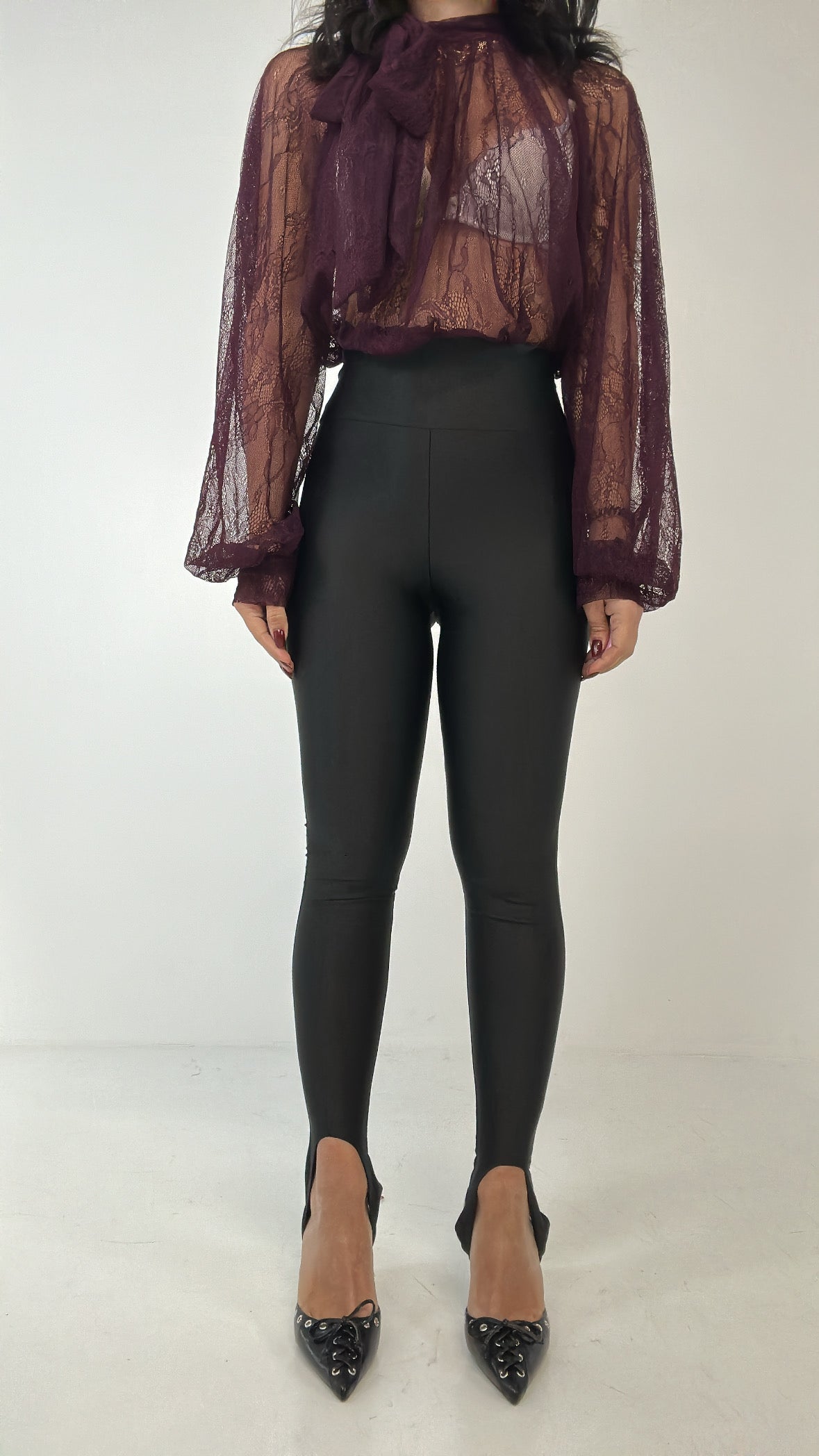 Leggins CON GHETTA - NERO