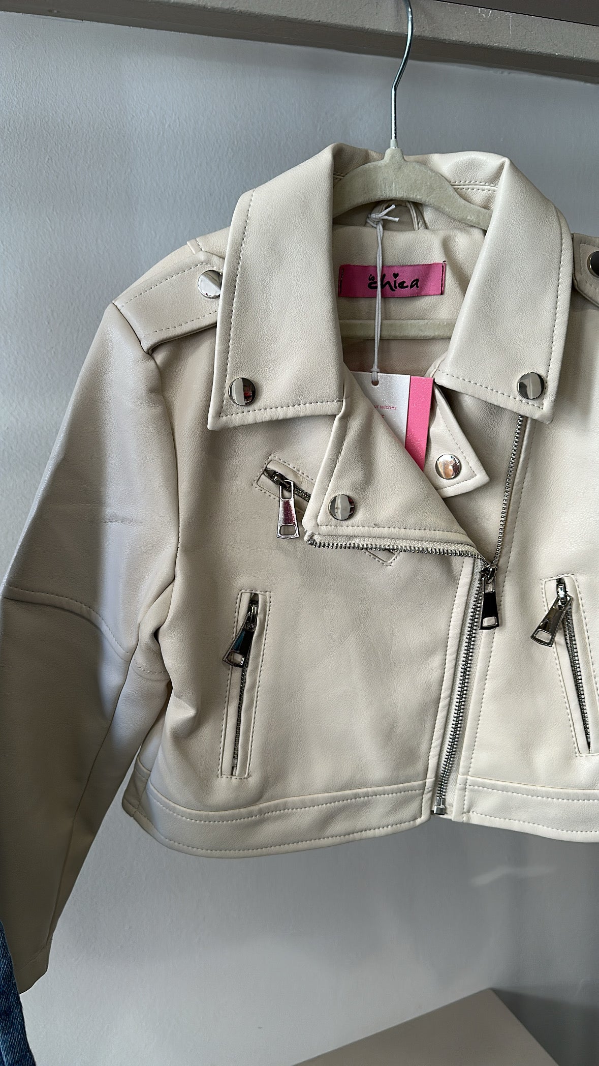 Giubbino ECOPELLE BIMBA 4-14A - BEIGE