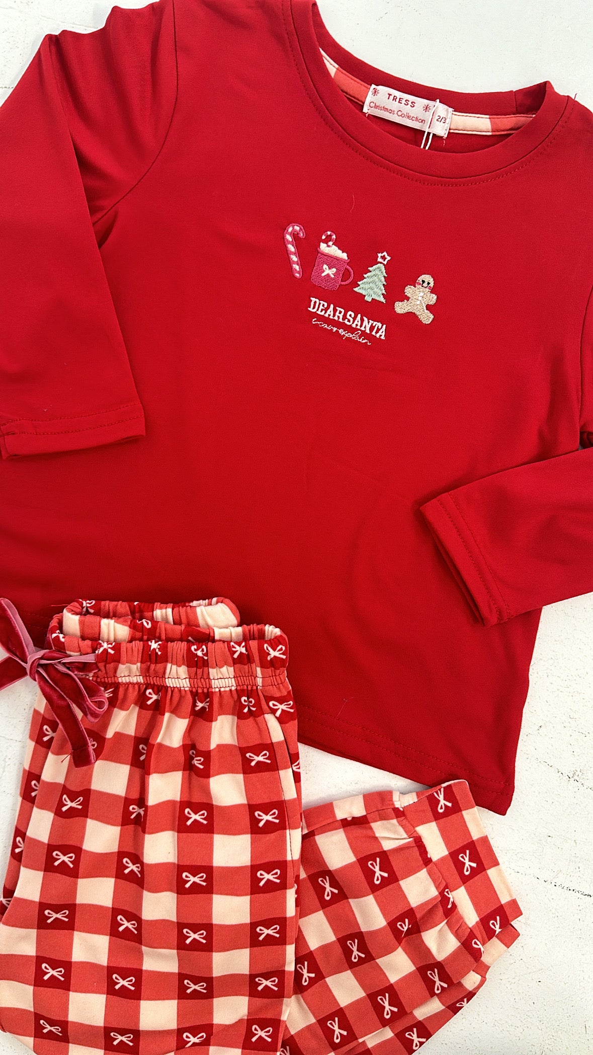 Pigiama BIMBA DEARSANTA - ROSSO