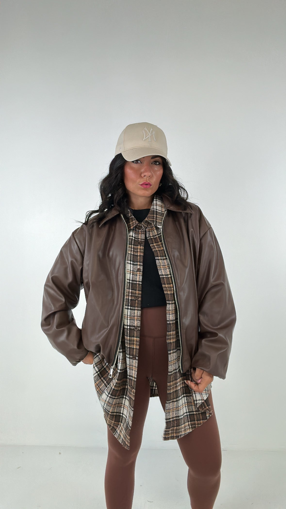 Bomber ECOPELLE GIO' - MARRONE