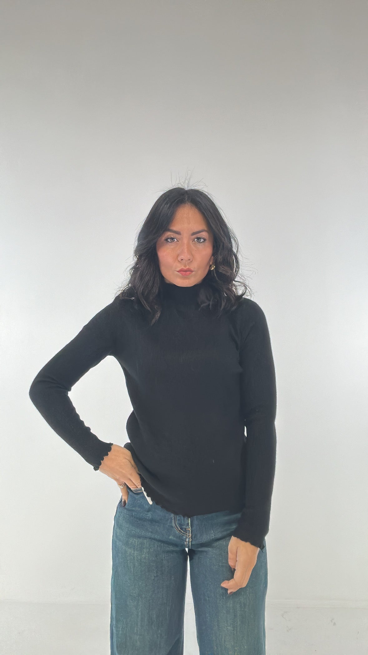 Dolcevita INTERNO PELUCHE - NERO