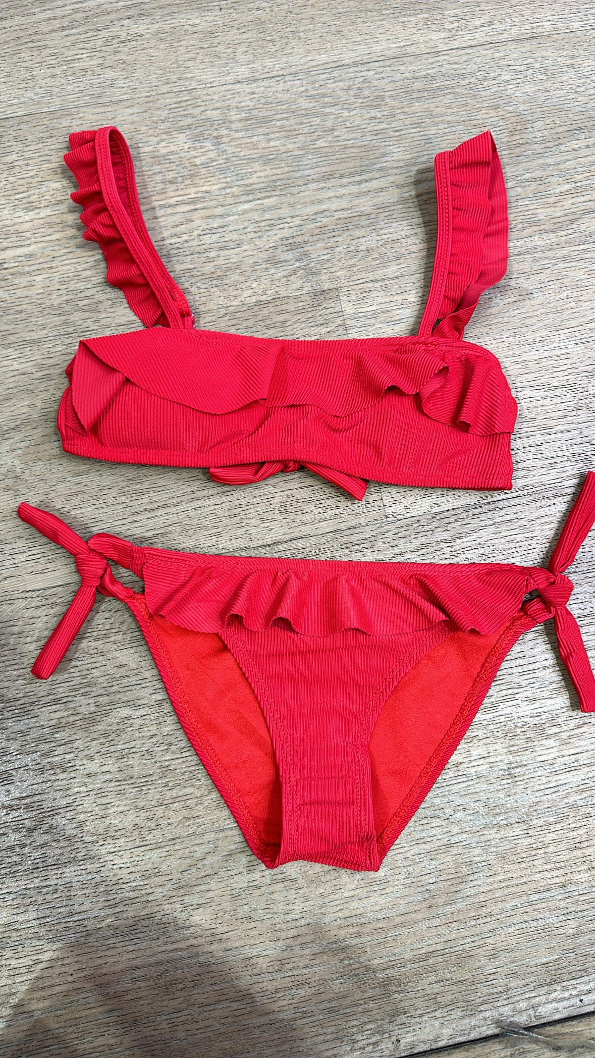 Bikini RIGHE 4-12 A - ROSSO