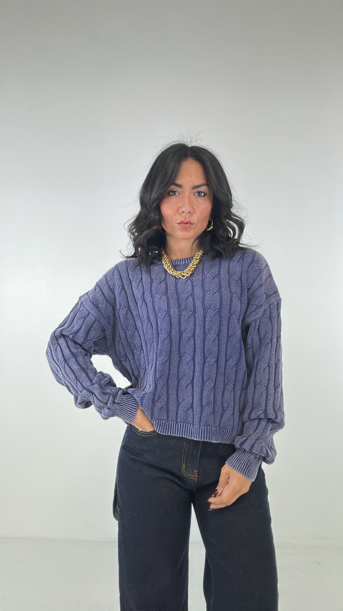 Pull VINTAGE - BLU
