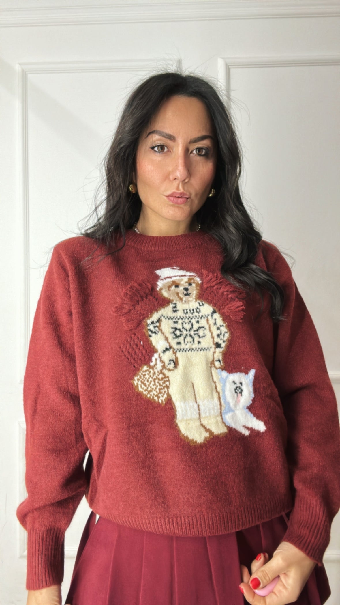 Pull ORSETTO WINTER - BORDEAUX