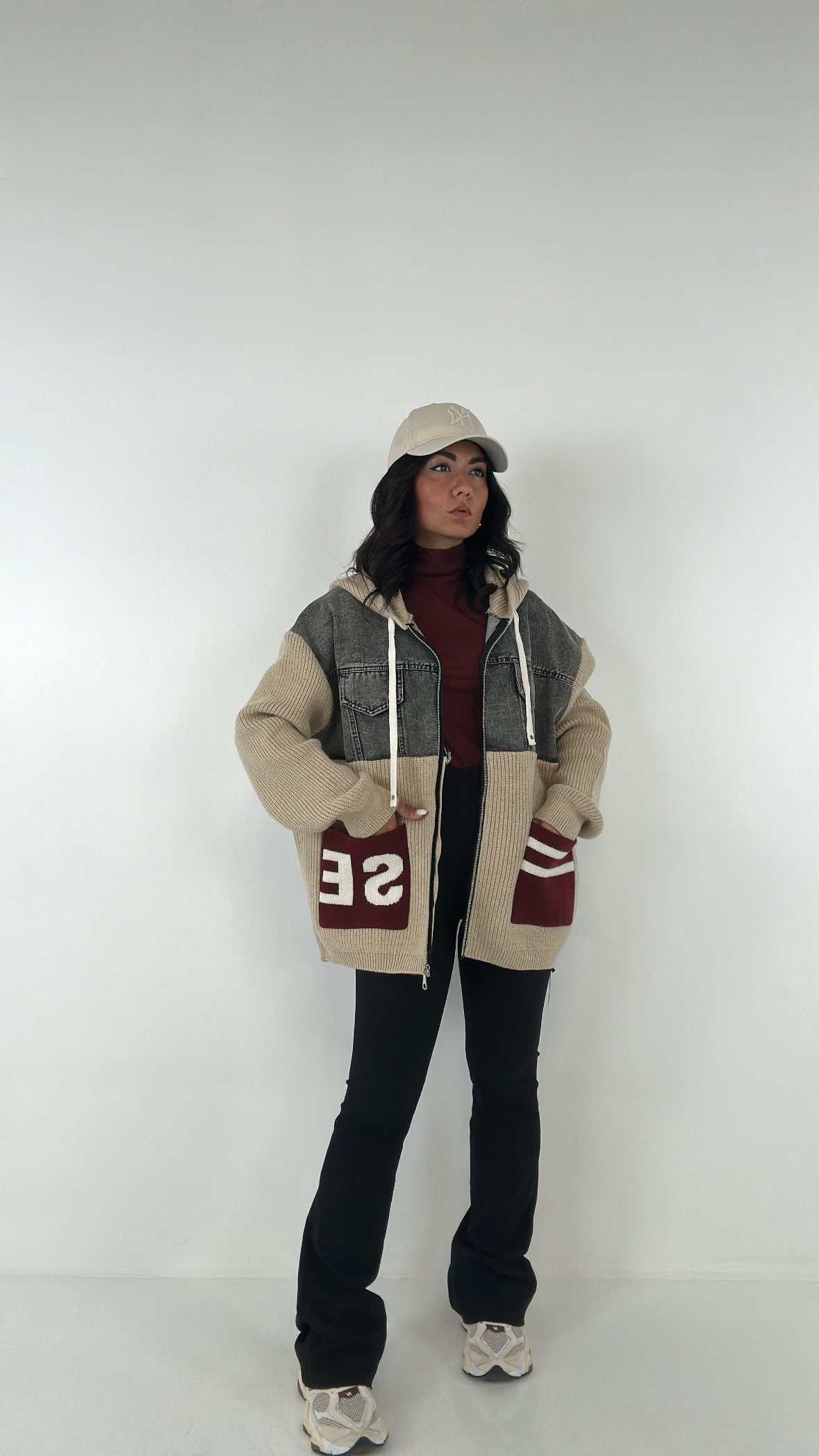 Cardigan CAPPUCCIO E JEANS - BEIGE