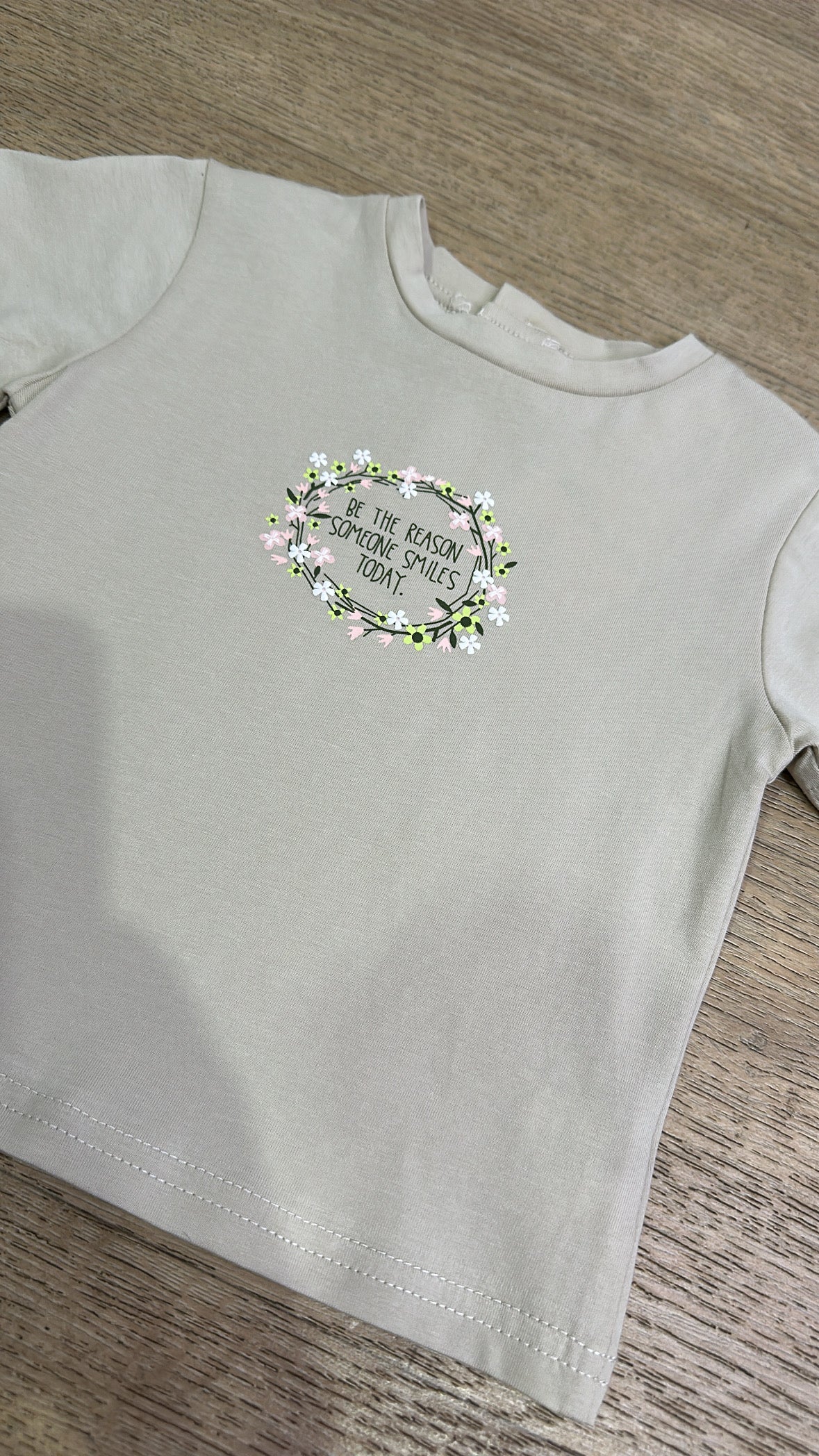 T-shirt TODAY 12-36M - BEIGE
