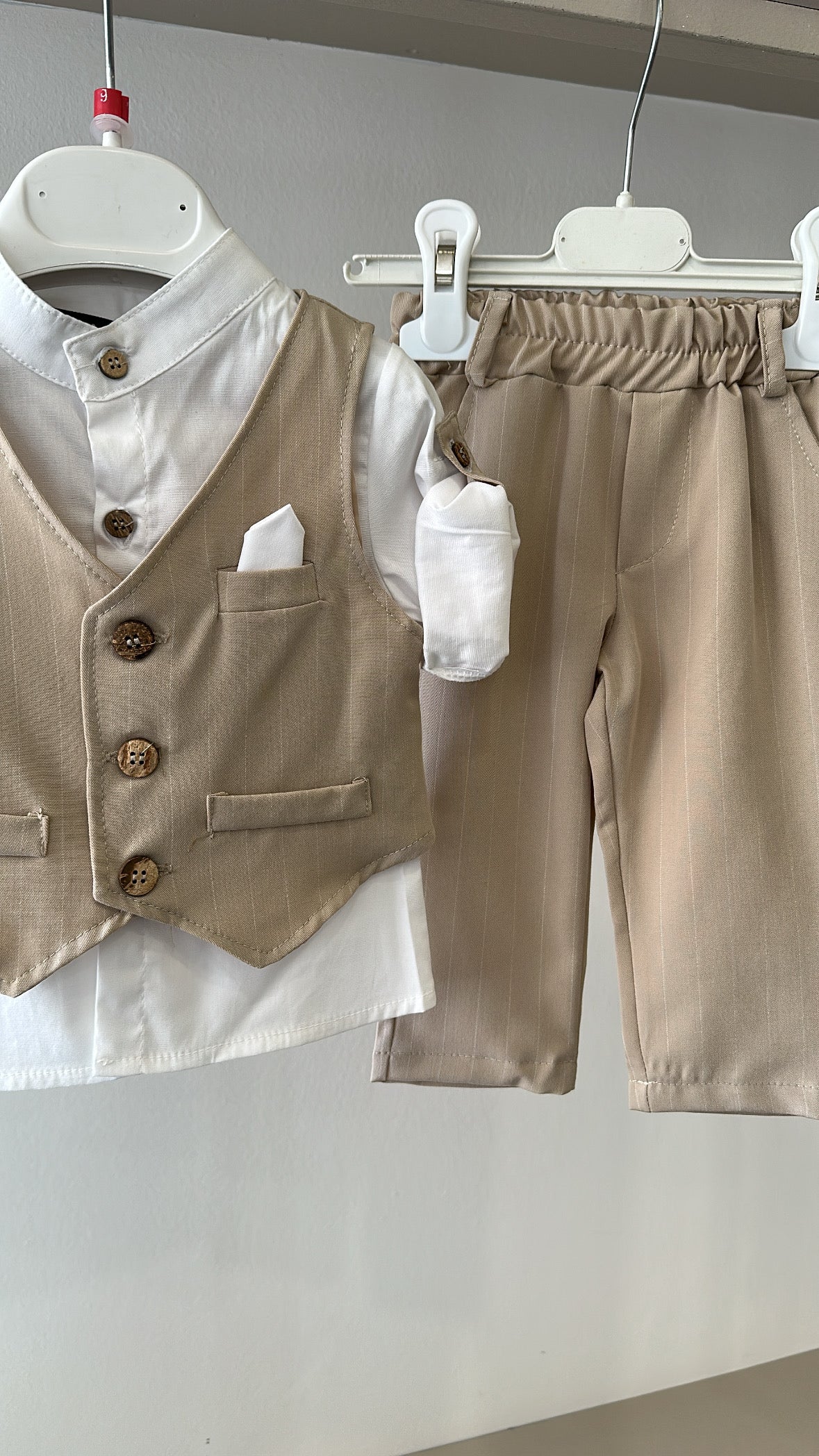 Cordinato GILET BOY 6-30M - BEIGE