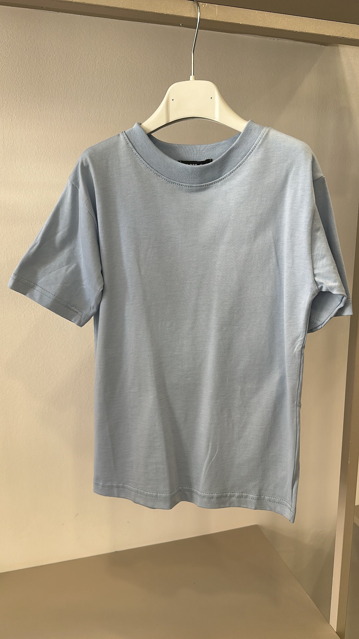 T-shirt BASIC BOY 3-8A - CELESTE