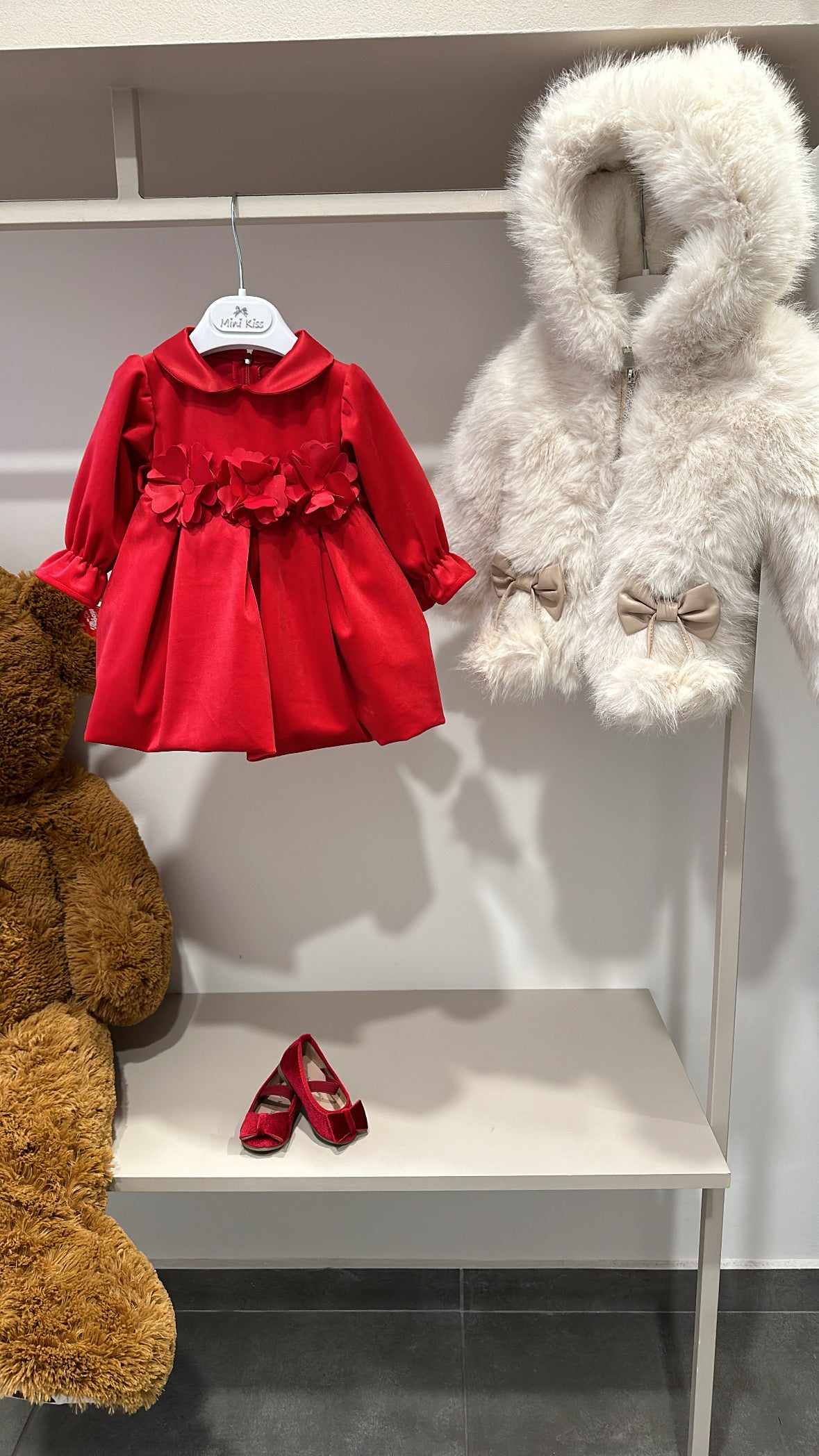 Vestitino FIORI CINTO 12-36 - ROSO