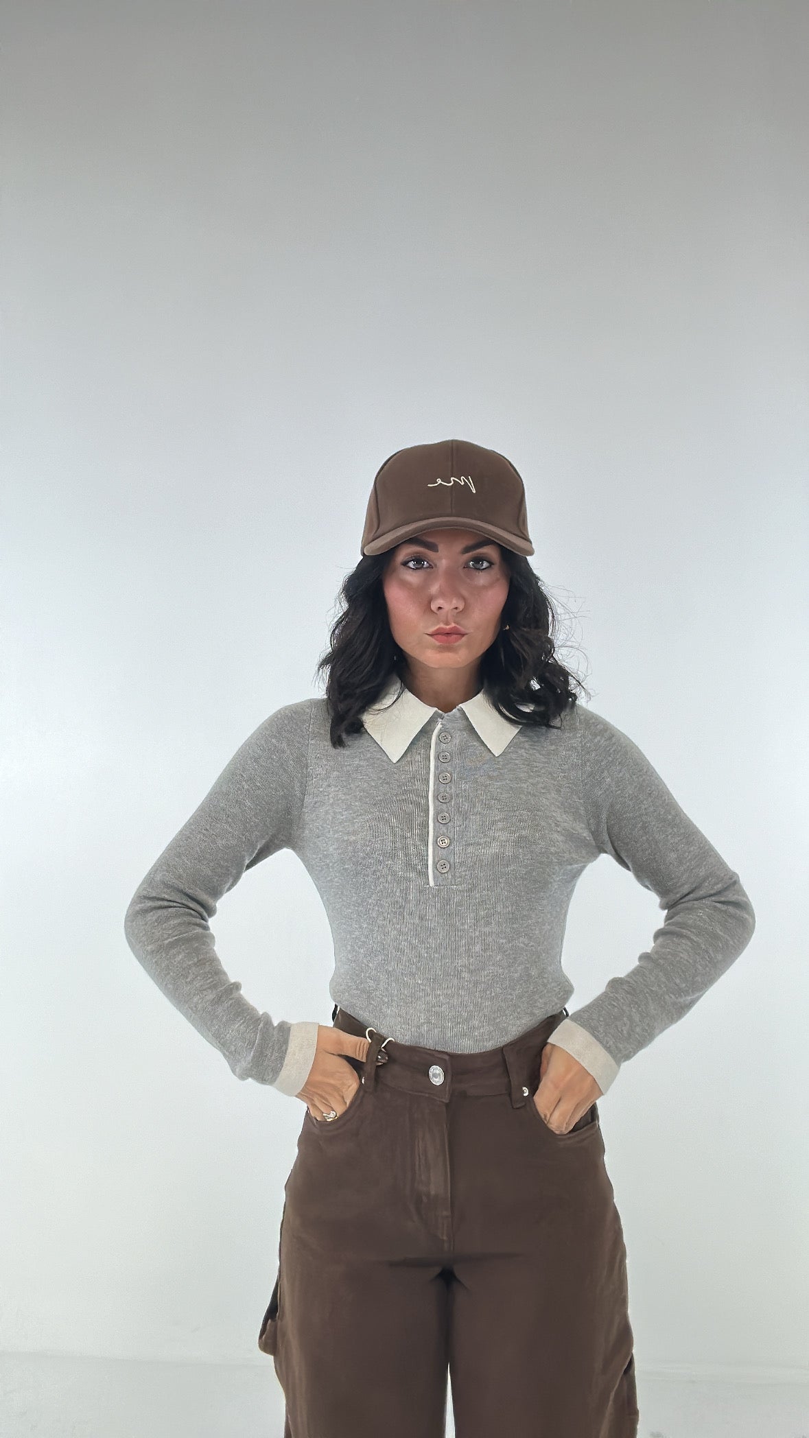 Pull POLO IN MAGLIA - GRIGIO