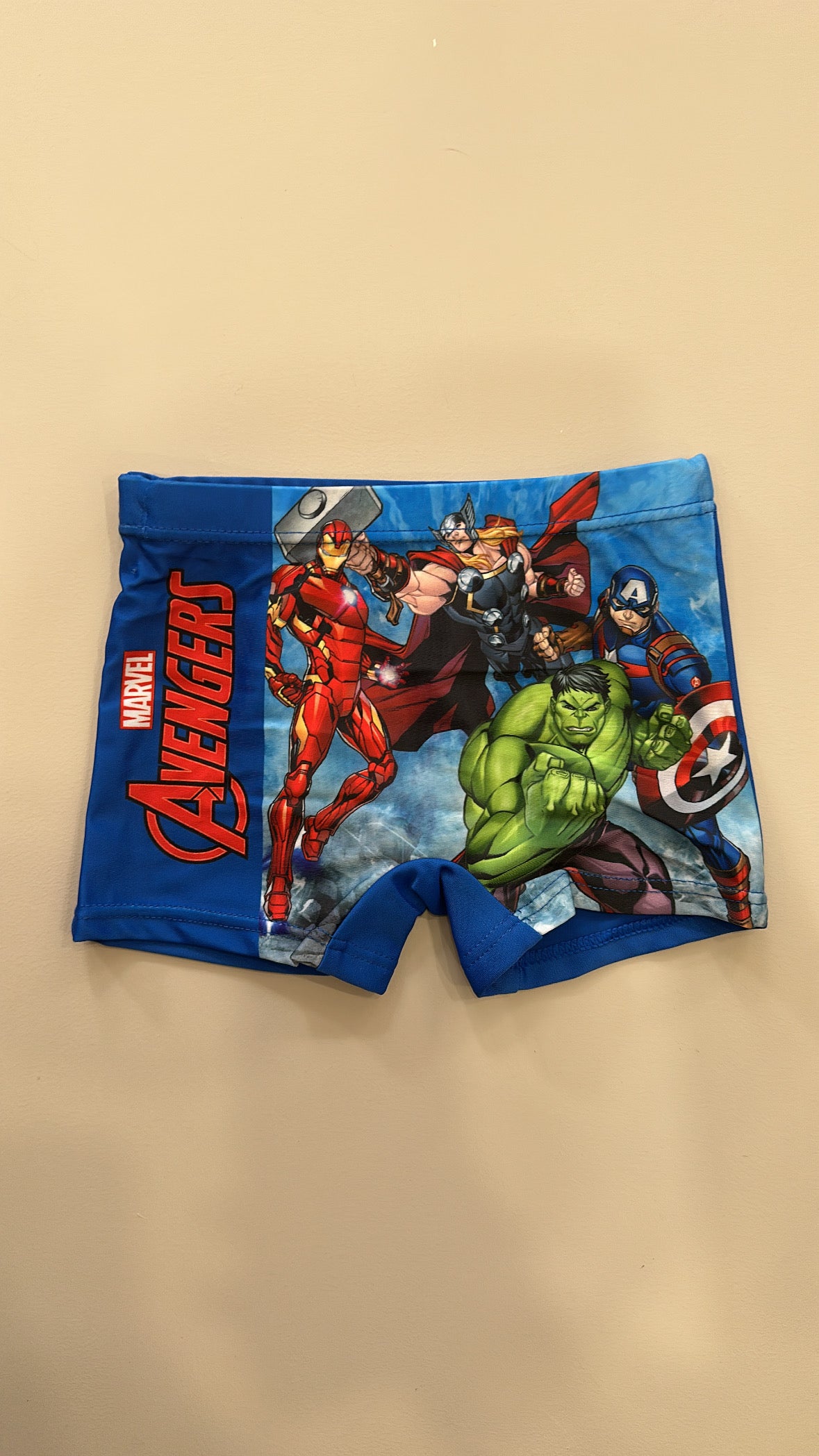 Costume BOXER AVENGERS 3-8A - AZZURRO