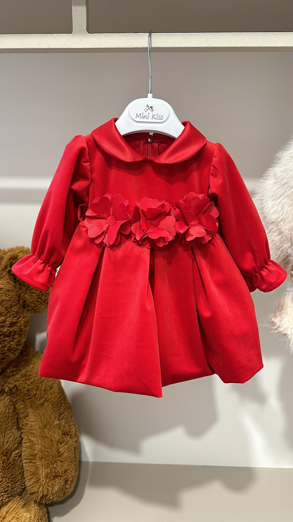 Vestitino FIORI CINTO 12-36 - ROSO