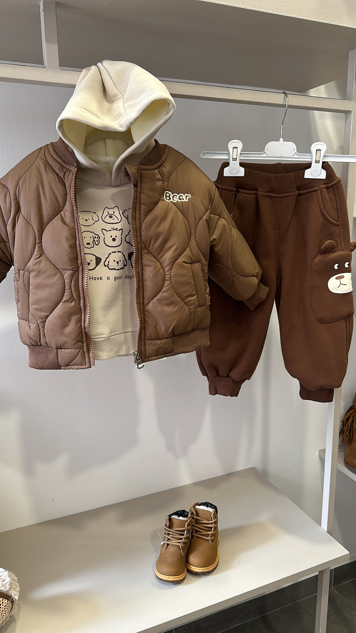 Completo BEAR 3 PEZZI - MARRONE