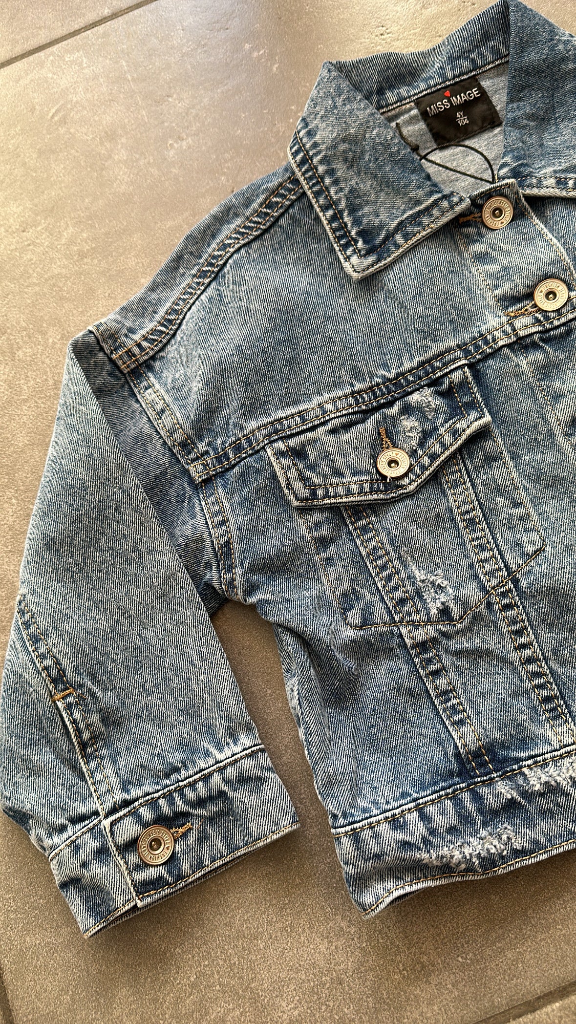 Giubbotto DENIM 4-14A - JEANS SCURO