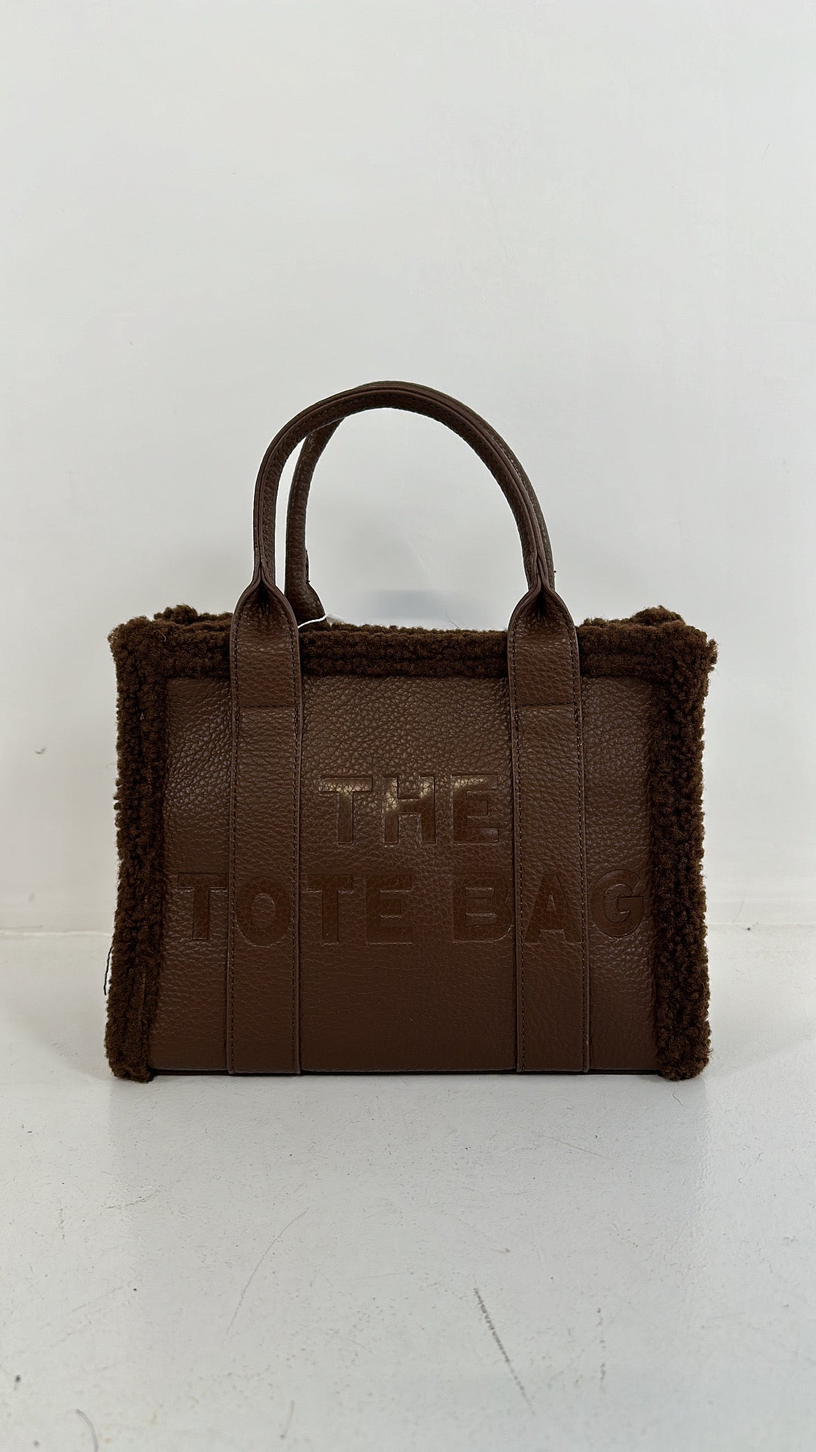The TOTE PELLICCIA MEDIUM - MARRONE