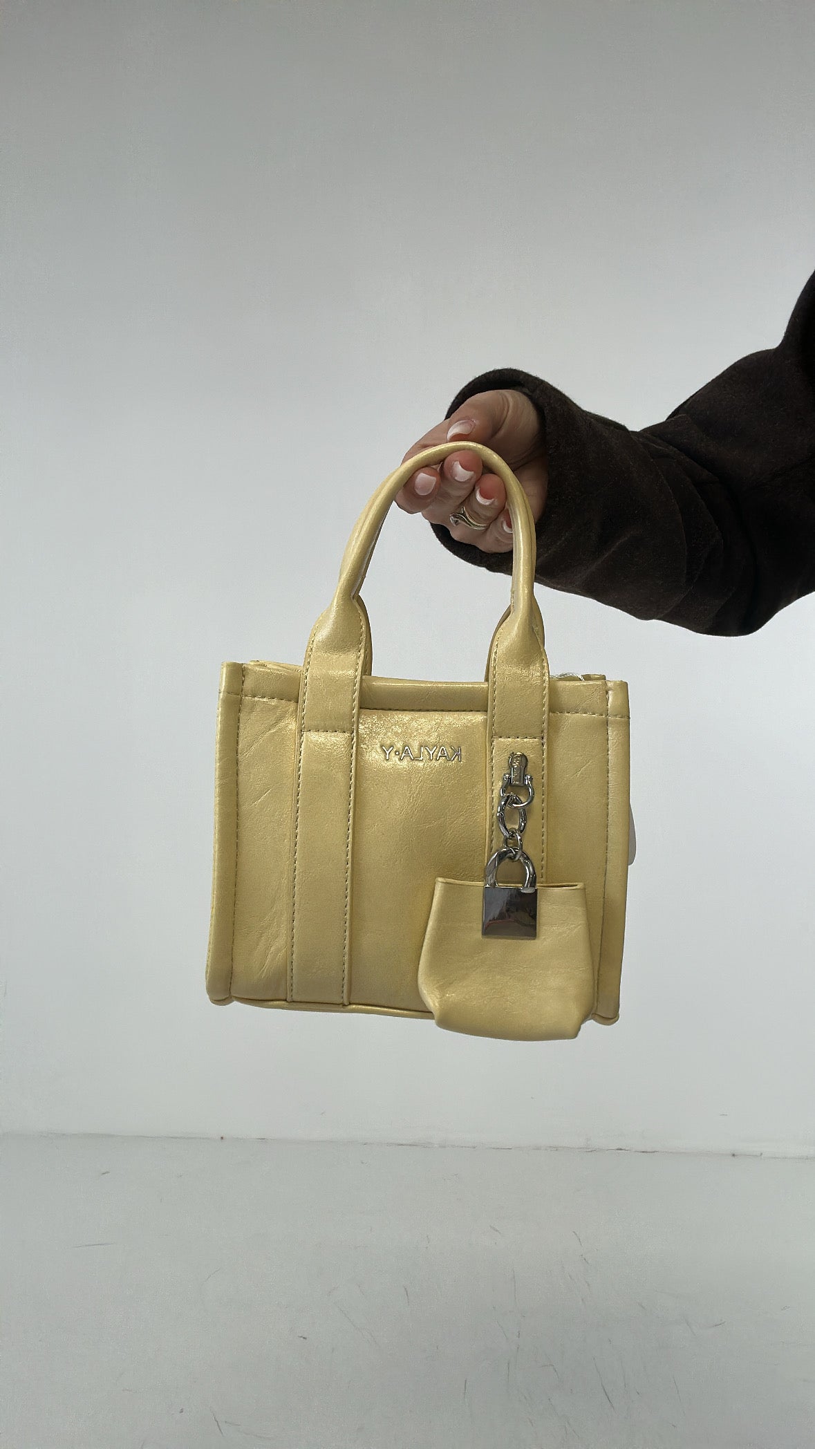 Borsa MINI CON BORSETTA - GIALLO