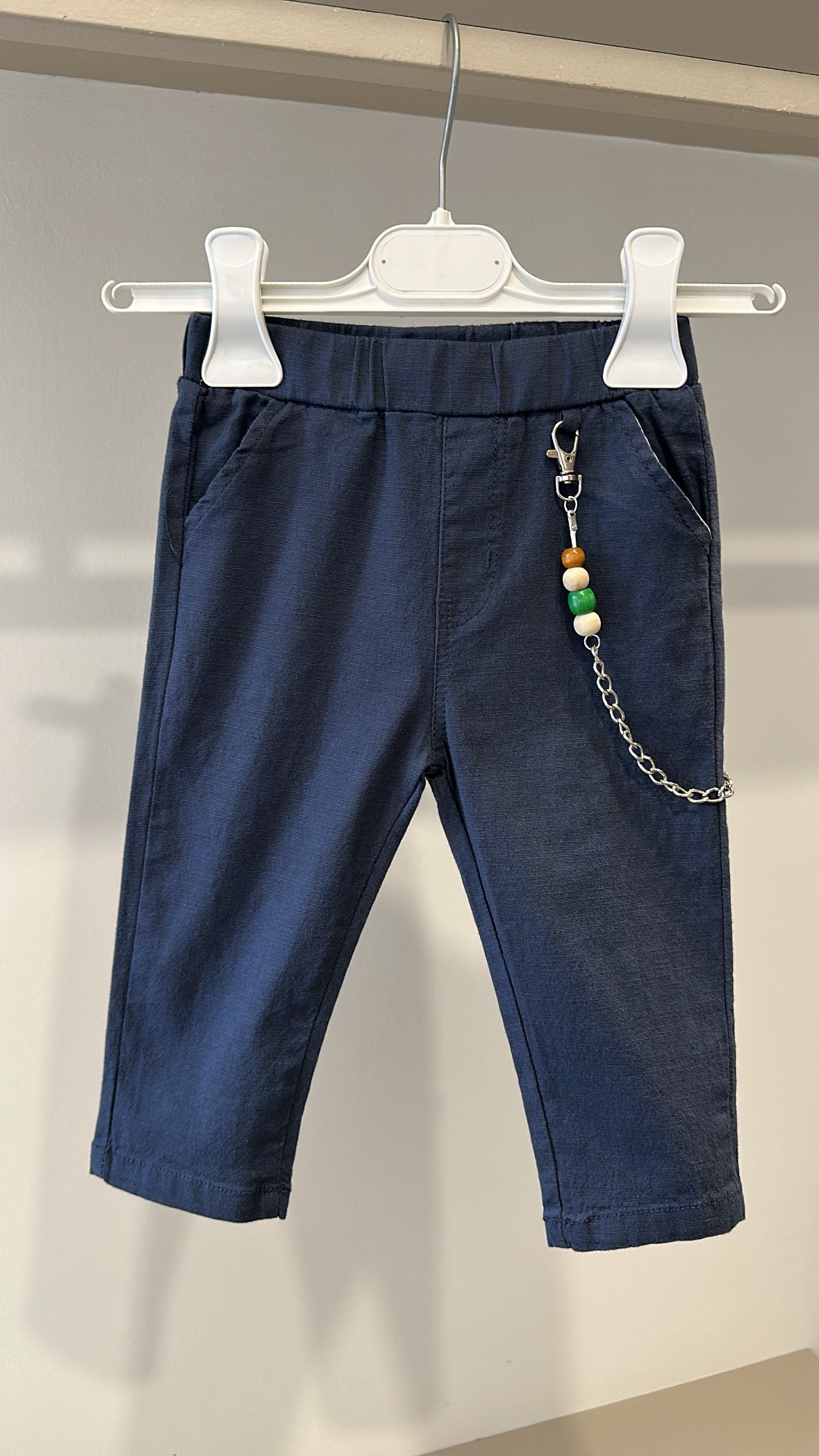 Pantalone IN COTONE 12-36M - BLU