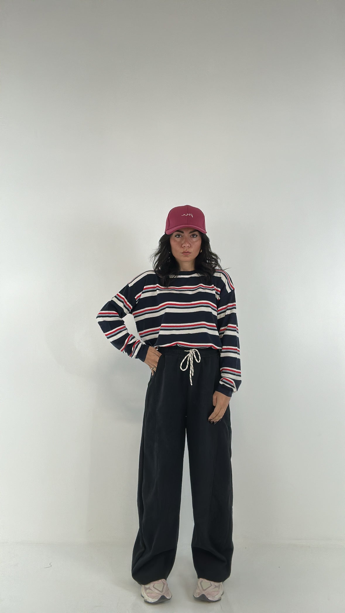 Pantalone BALLOON VELLUTO - GRIGIO SCURO