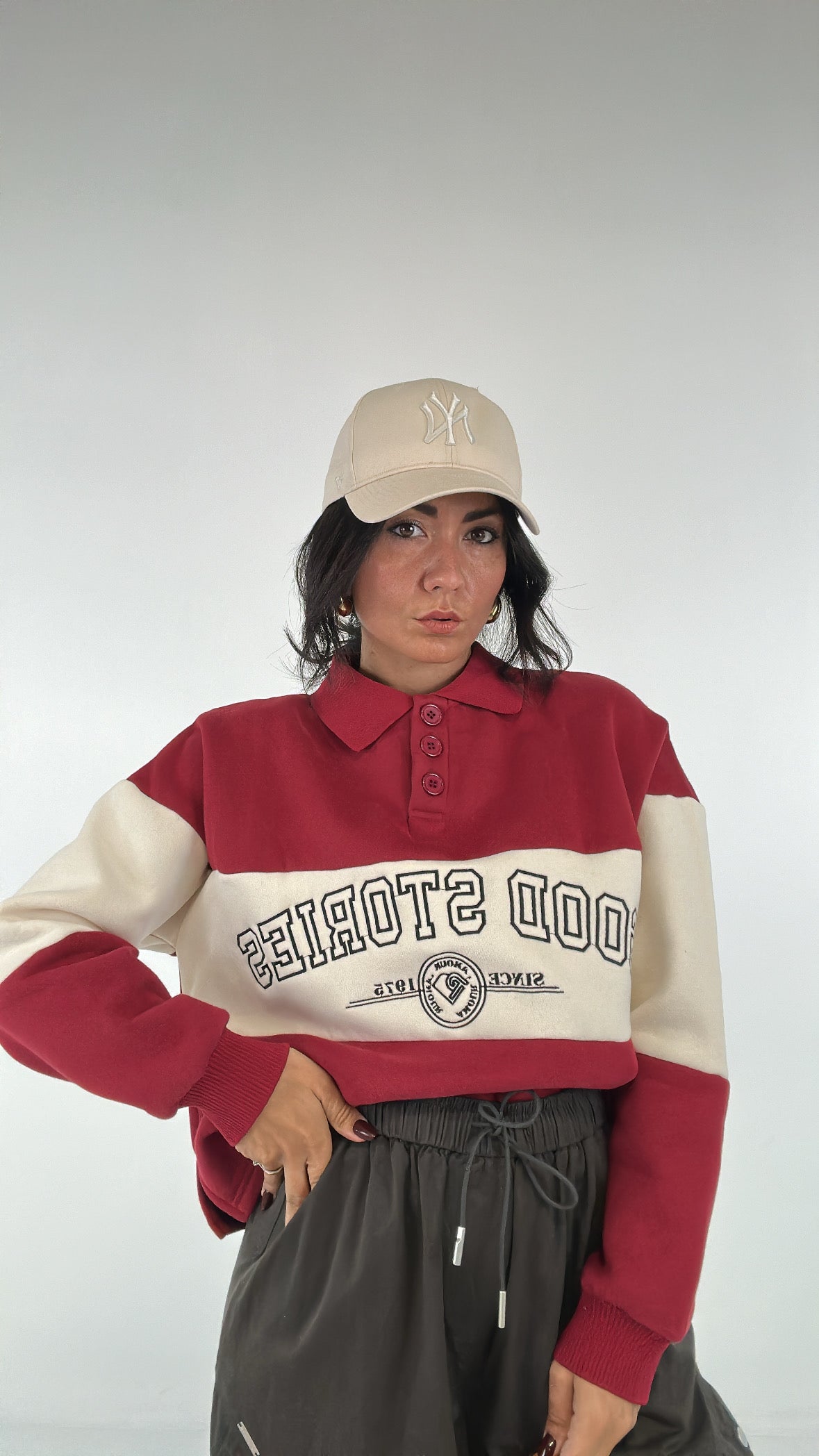 Felpa POLO STORIES - ROSSO