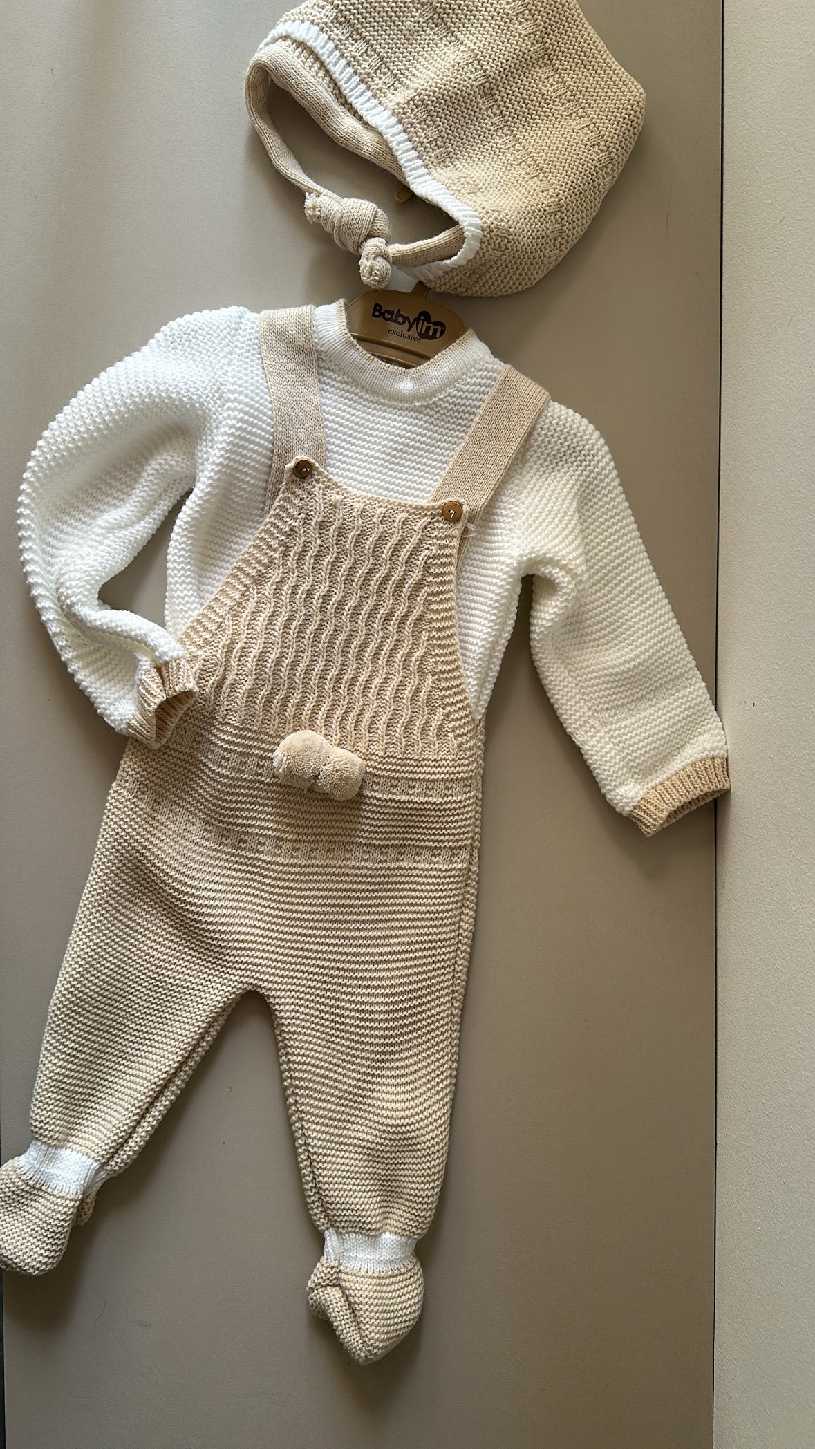 Tutina BABY PON PON - BEIGE