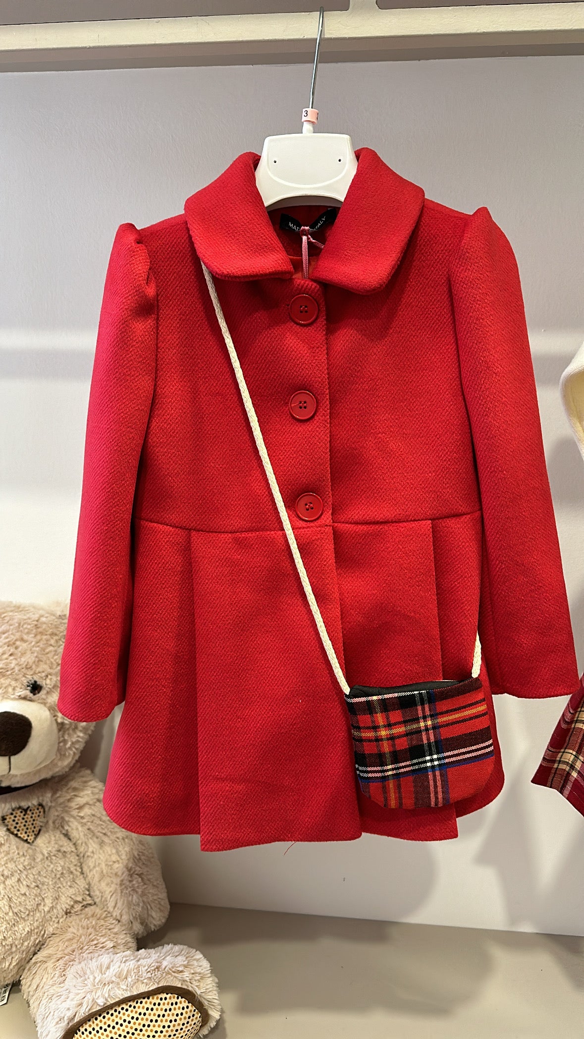 Cappotto CON BORSA 12-36M - ROSSO