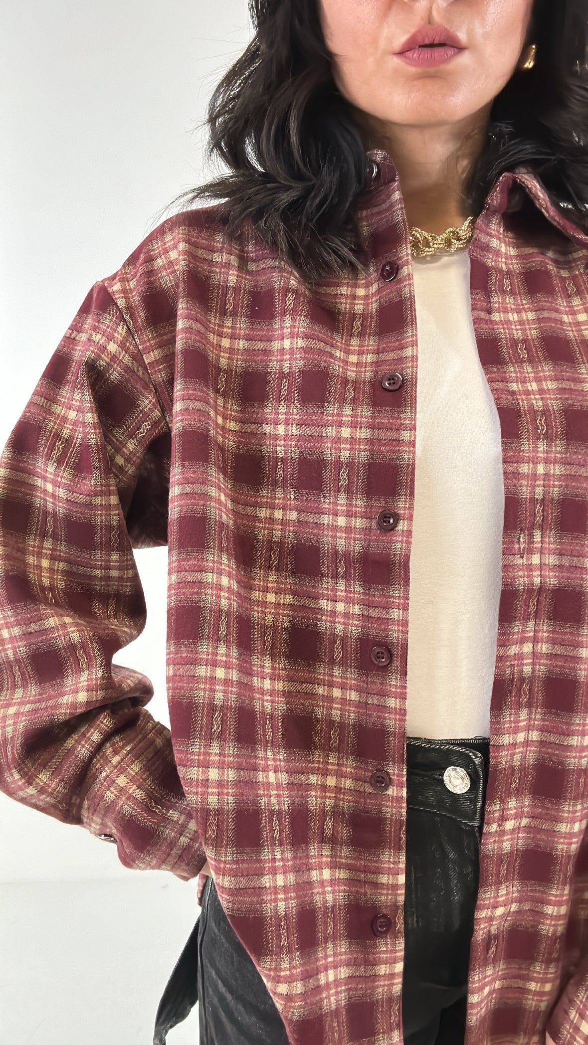 Camicia QUADRI STRAPPETTI - BORDEAUX