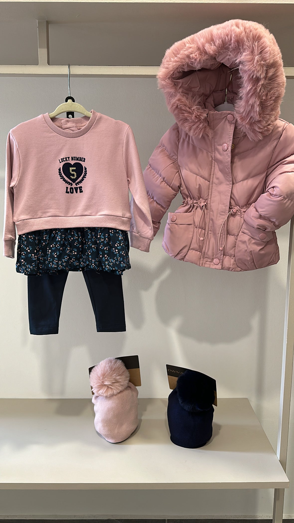 Felpa CUORE 12-36M - ROSA