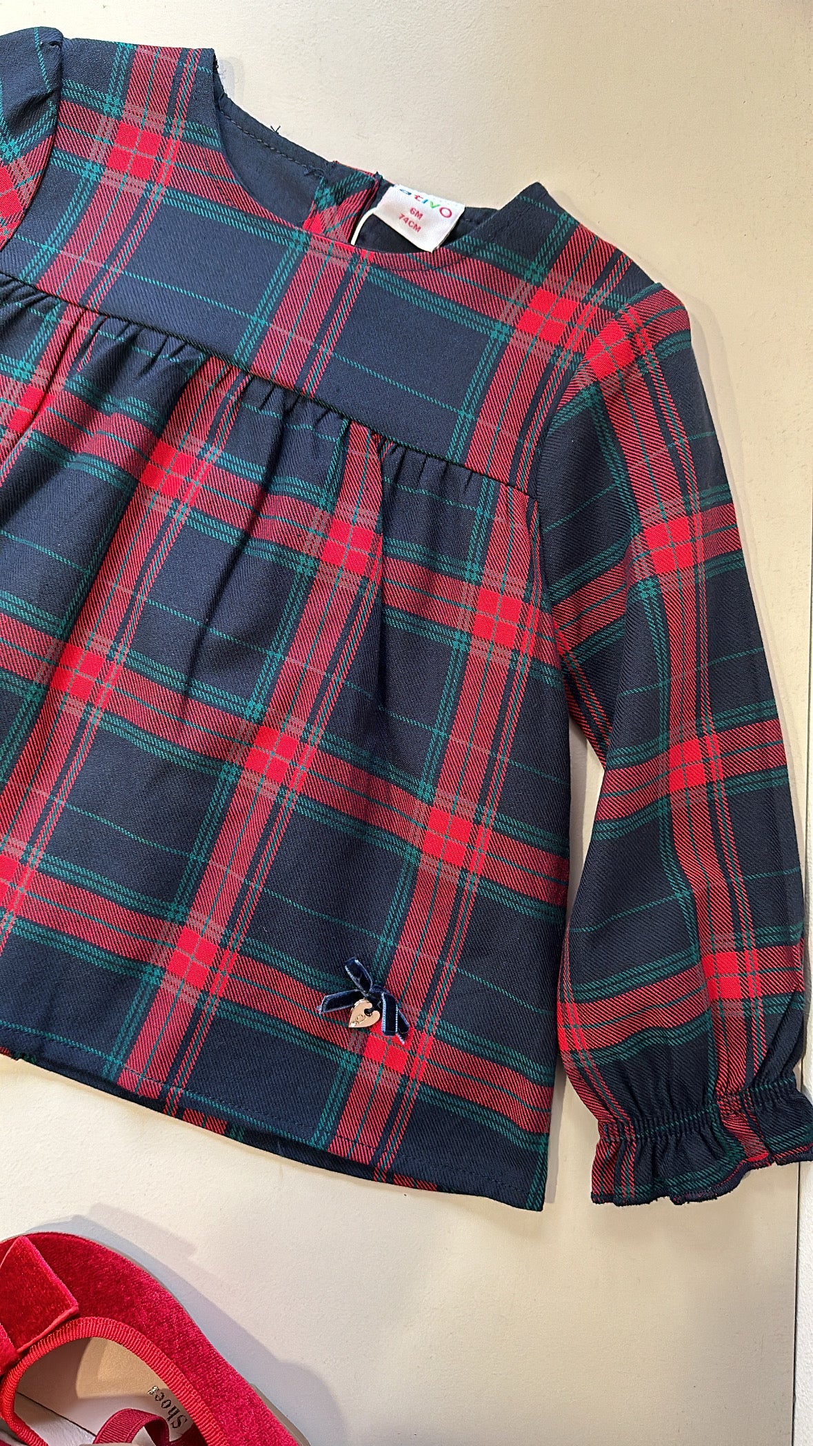 Vestitino TRANTAN CUORE 6-12M - BLU