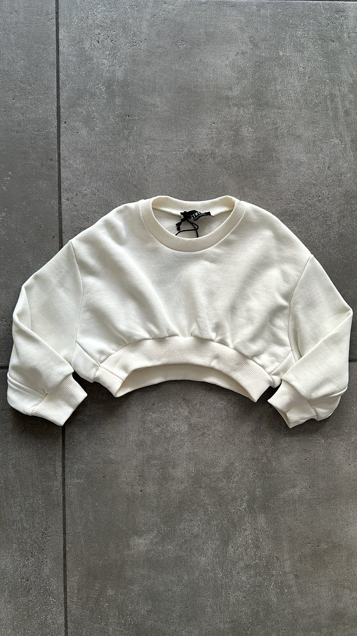 Felpa CROP 4-14A - BIANCO