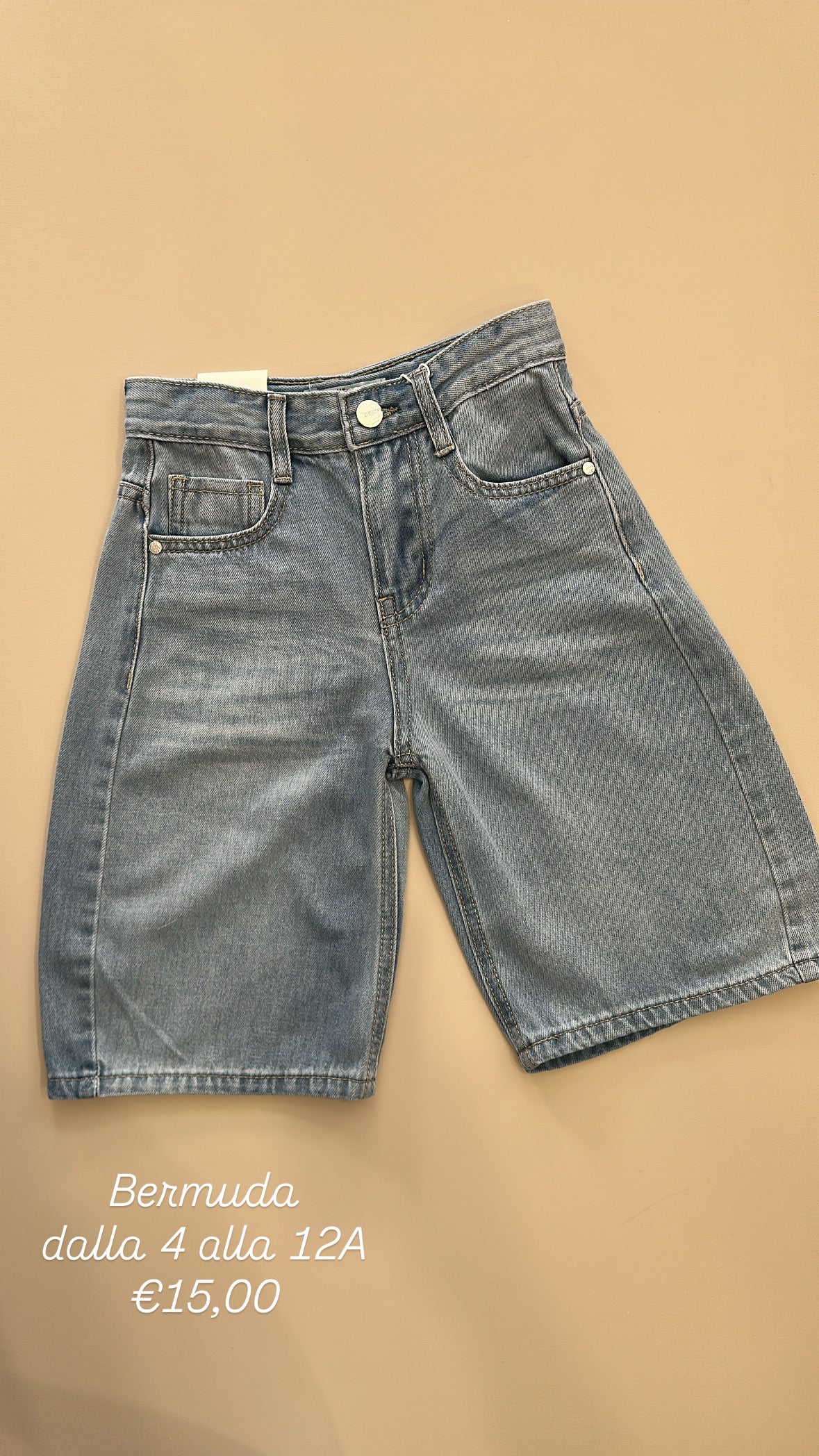 Bermuda BALLON LOLLI 4-12A - JEANS