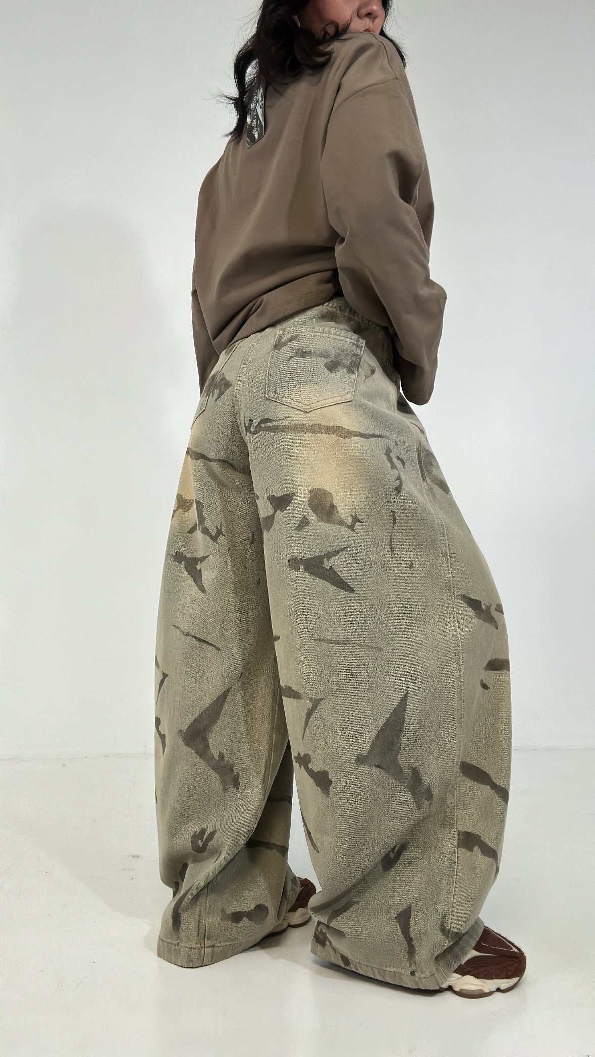 Jeans STRIATO BALLON CON CINTURA - JEANS