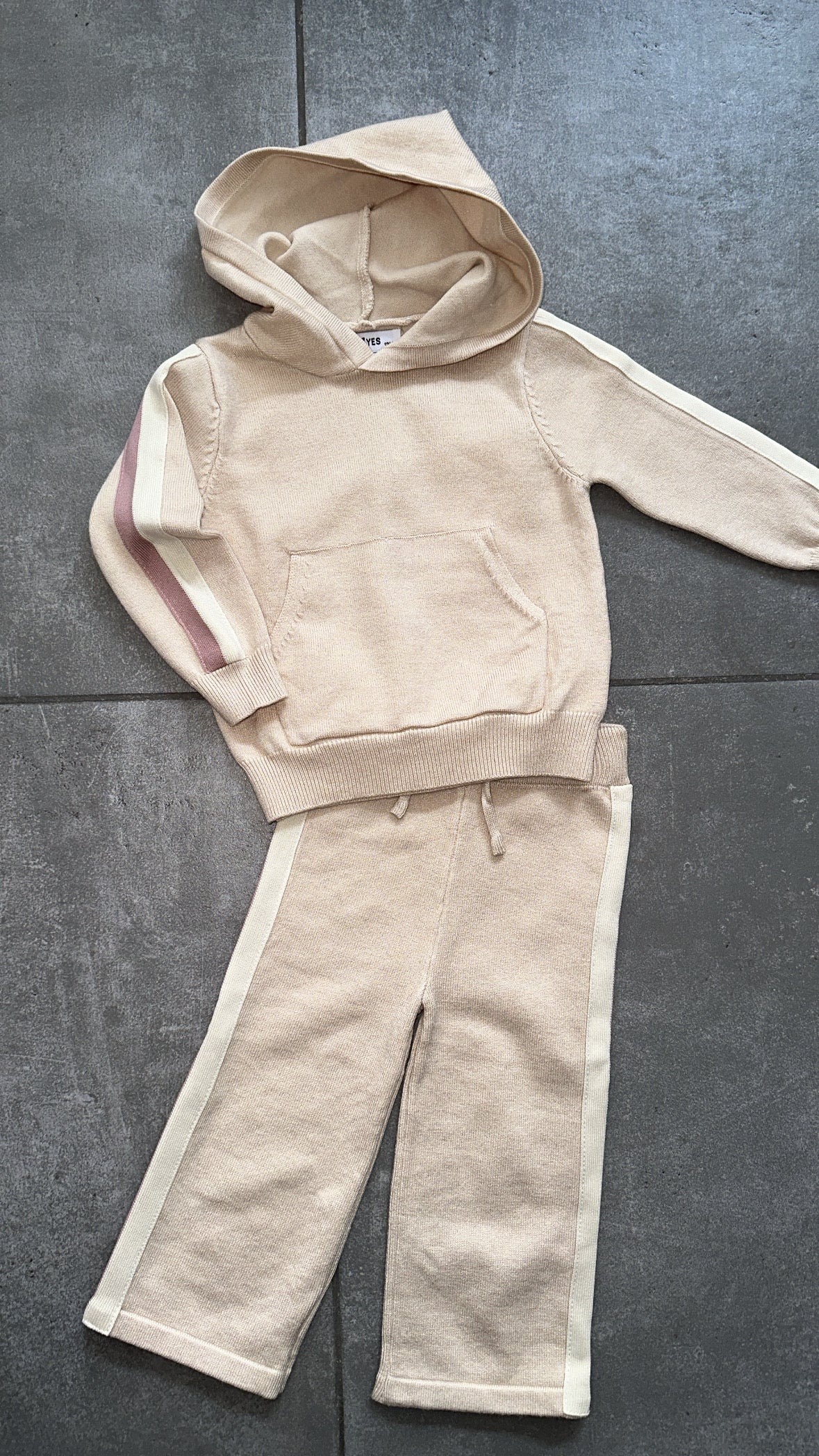 Coordinato IN MAGLIA BANDE 12-36M - BEIGE