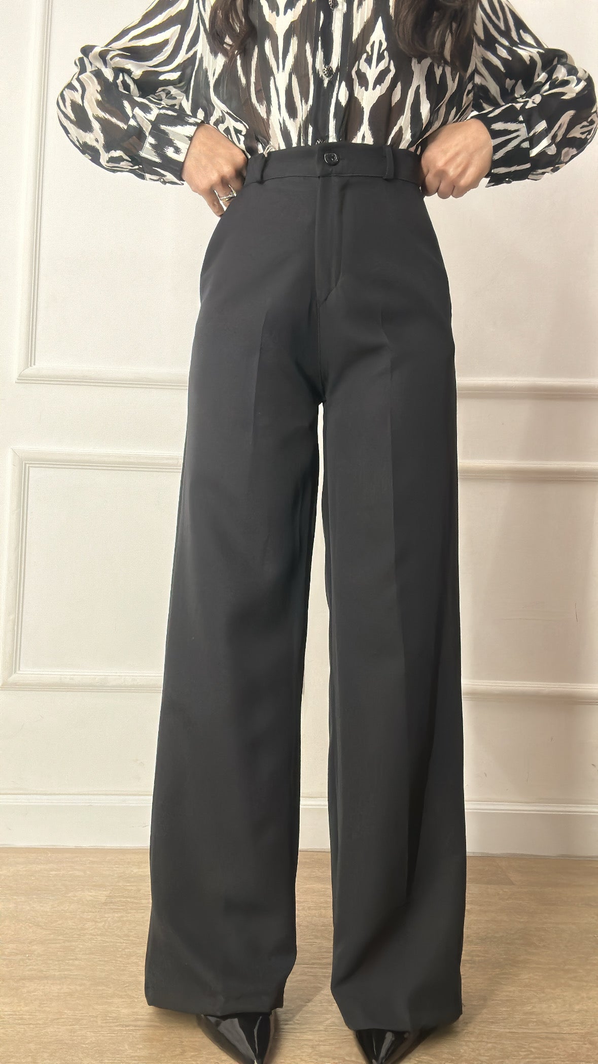 Pantalone PALAZZO SPRING - NERO