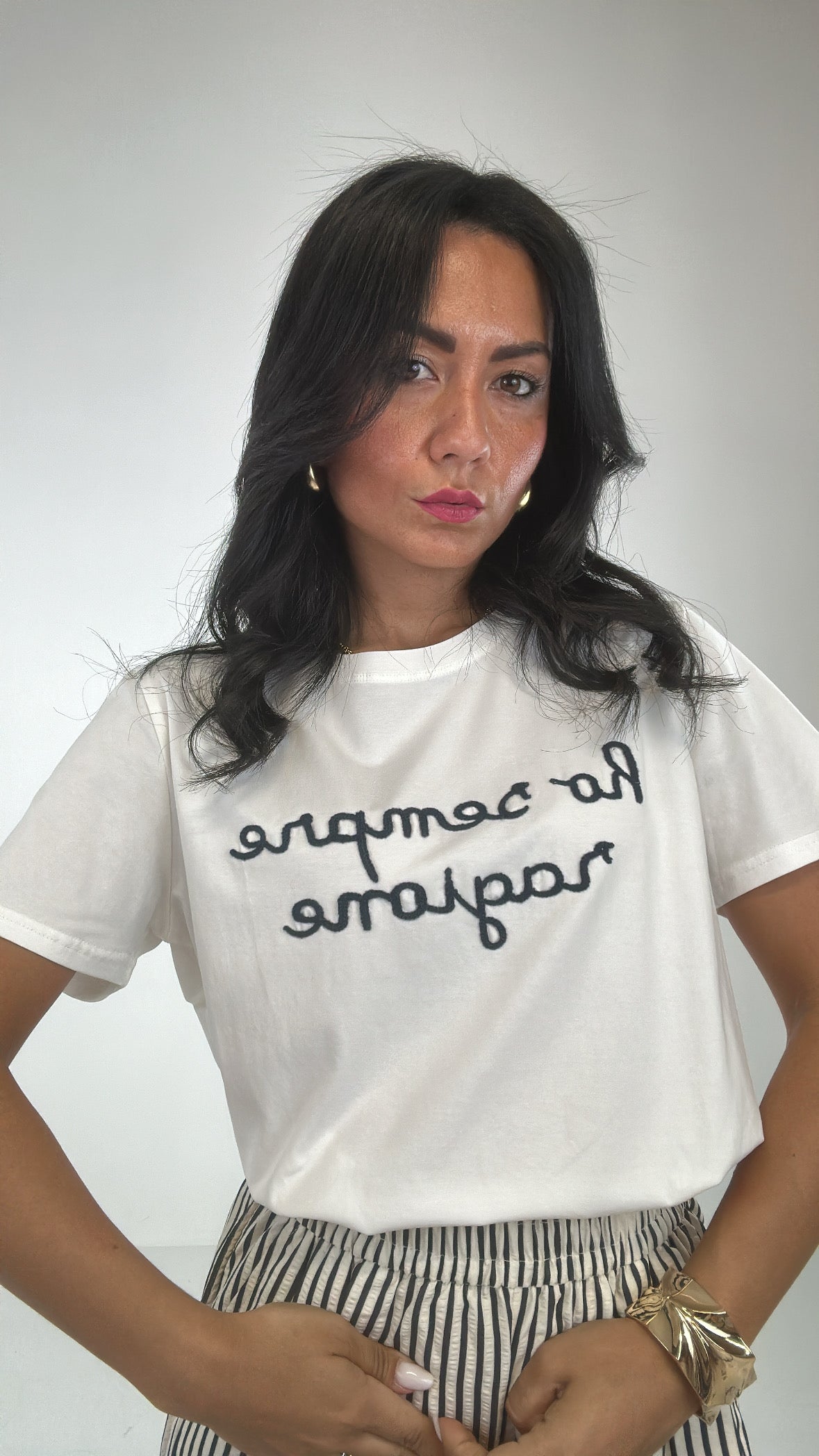 T-shirt SCRITTA - BLU
