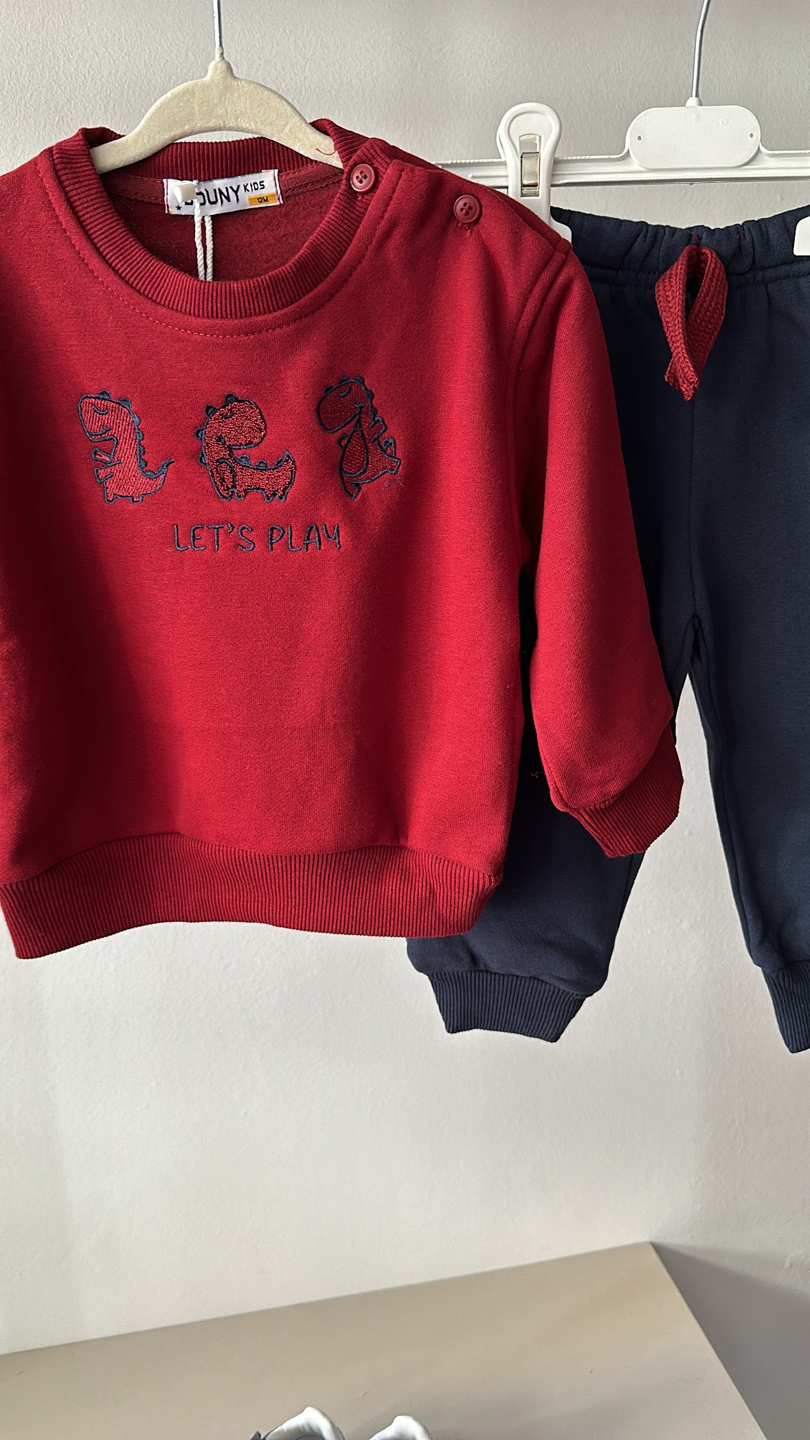 Tuta DINOSAURI 12-36M - BORDEAUX