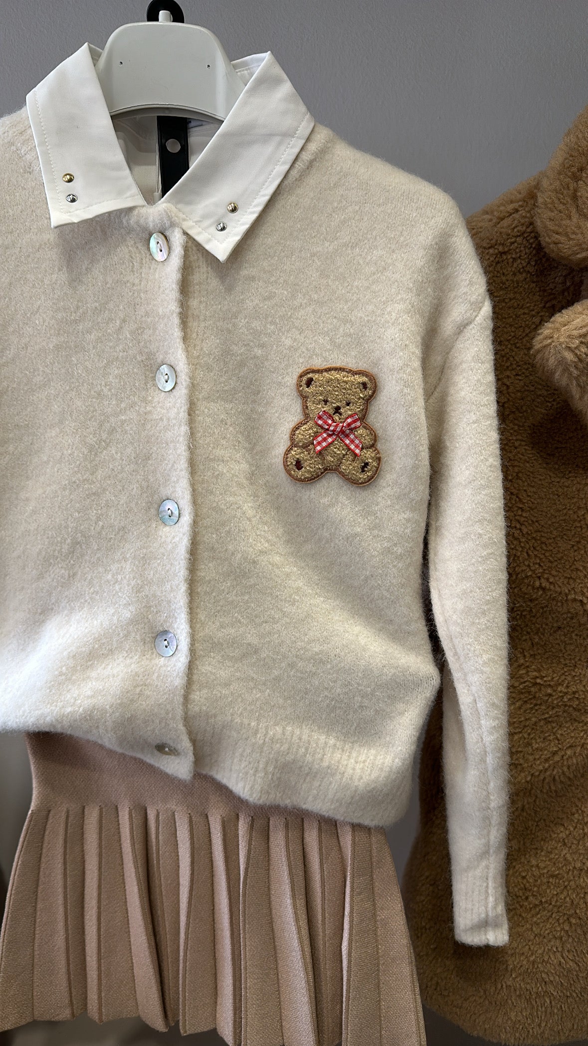 Cardigan ORSETTO 4-14A - PANNA