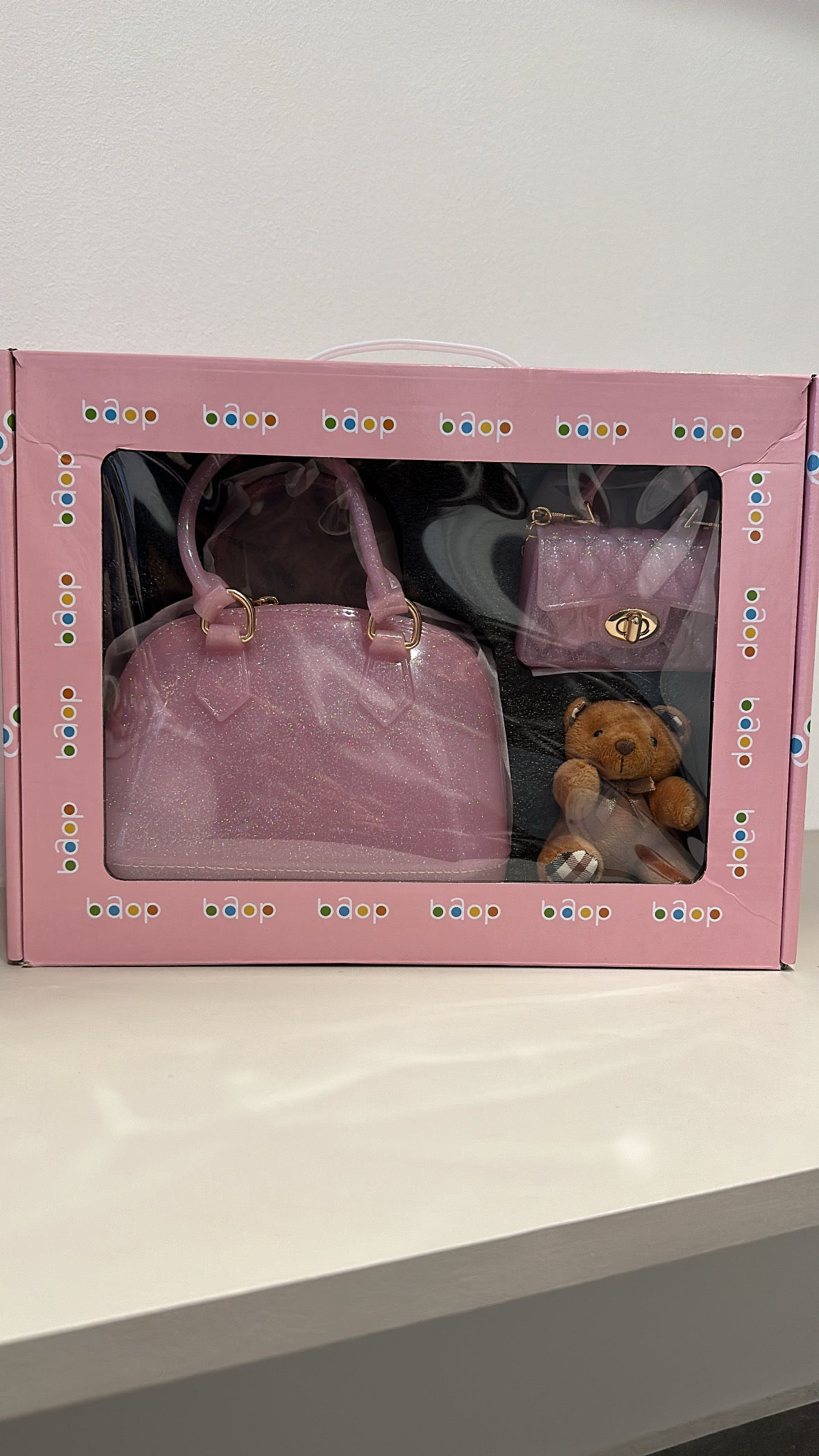 Set BORSA CON ORSETTO - ROSA