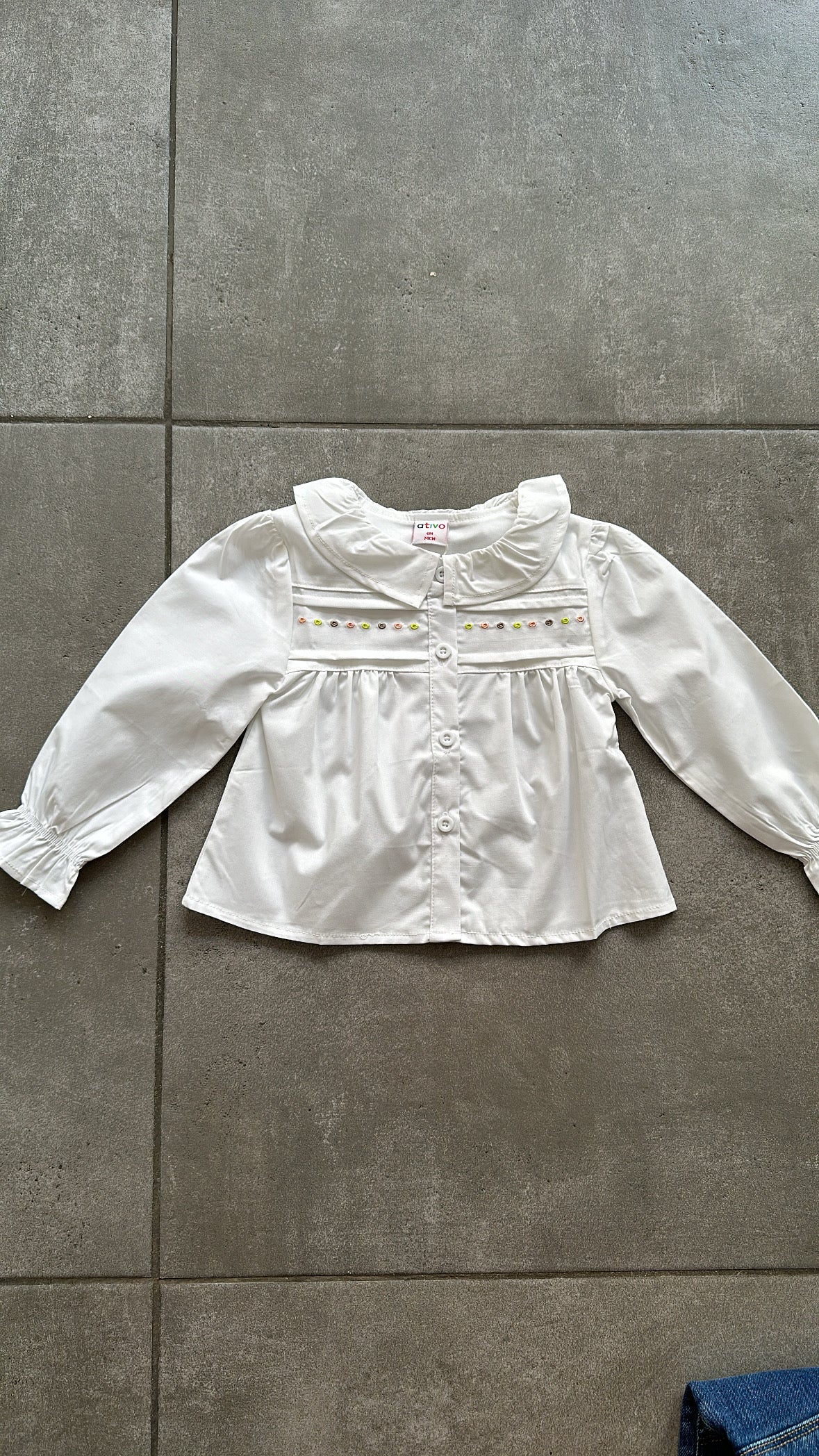 Camicia Pallini 6-36m - BIANCO