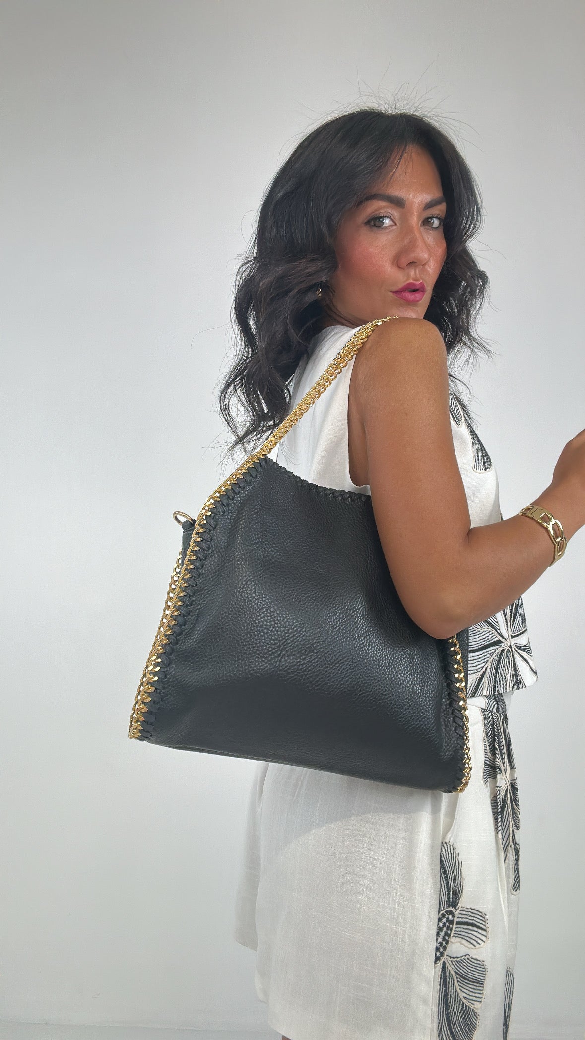 Borsa CATENELLA MEDIUM - NERO