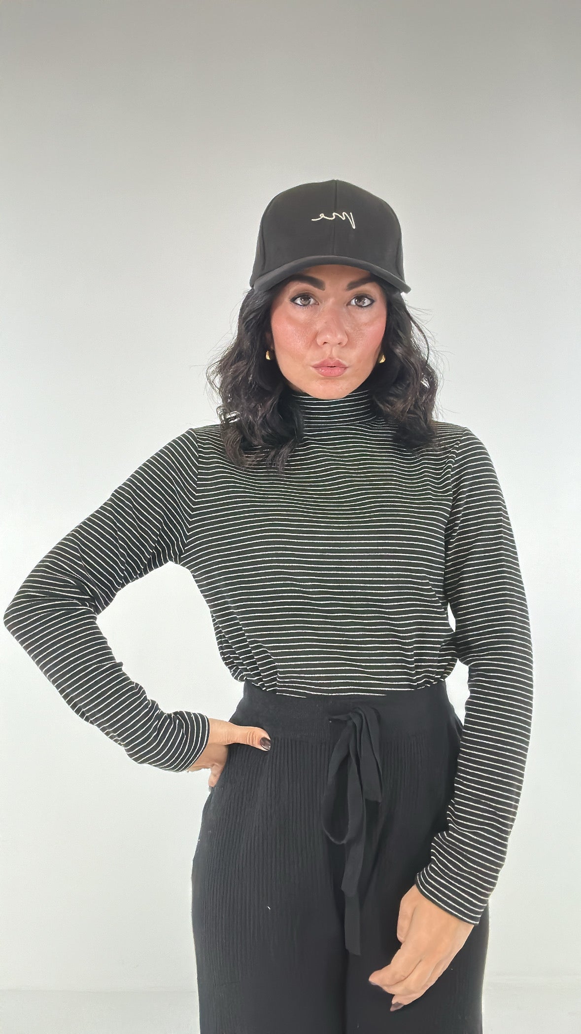 Dolcevita RIGHE MINI - NERO