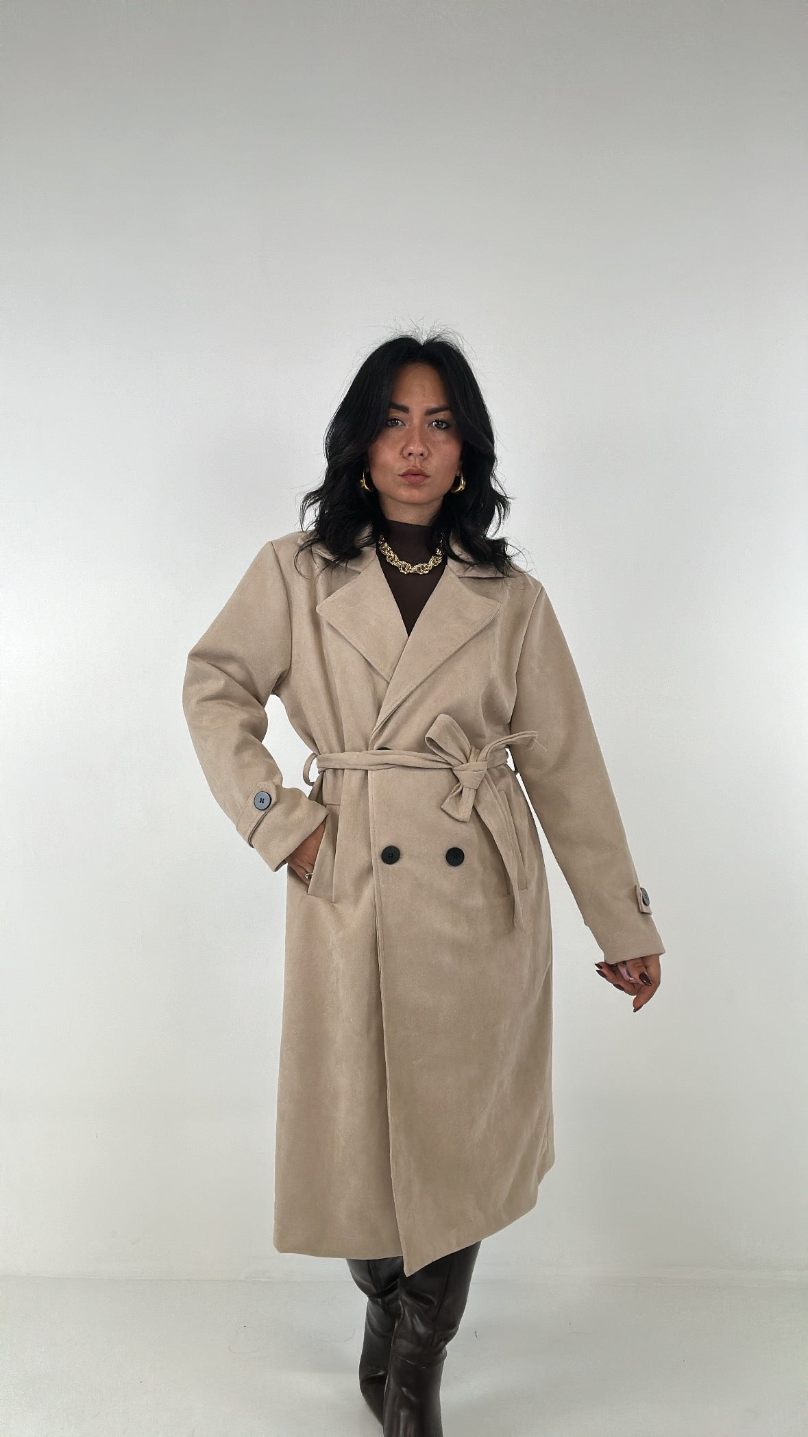 Trench SCOMPOSTO - BEIGE