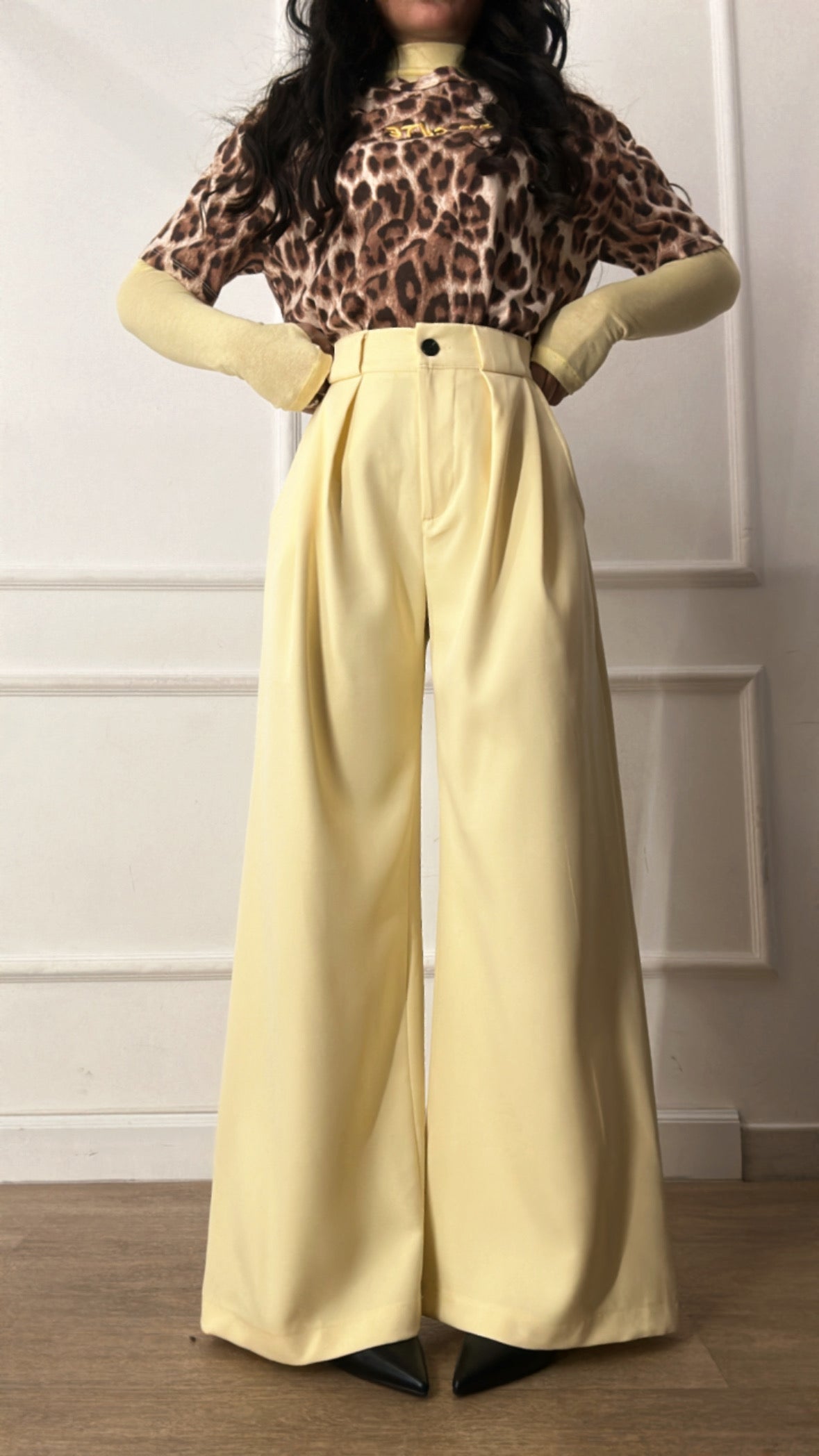 Pantalone PALAZZO STREET - GIALLO