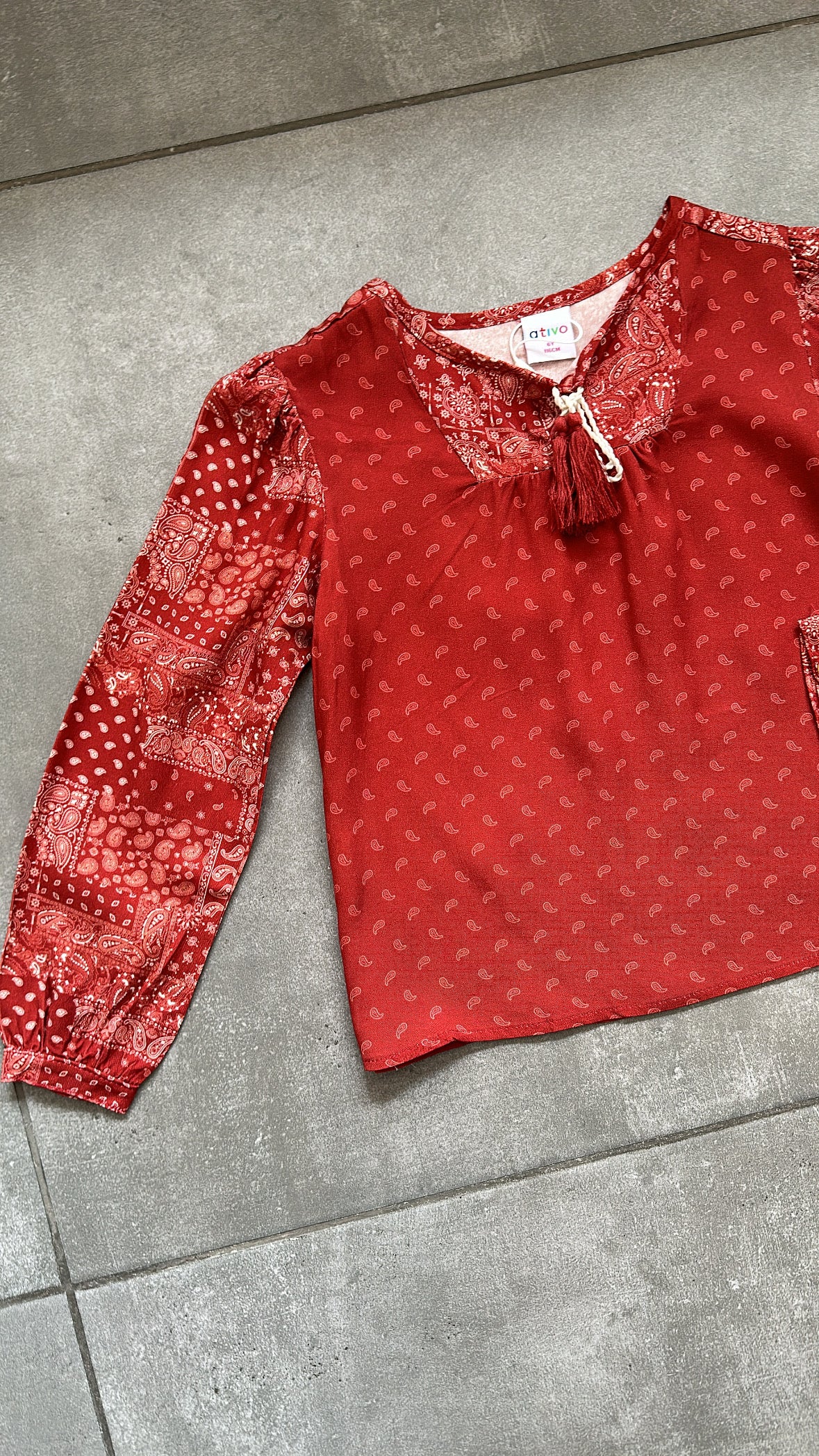 Camicia VOLANT 4-12A - RUGGINE