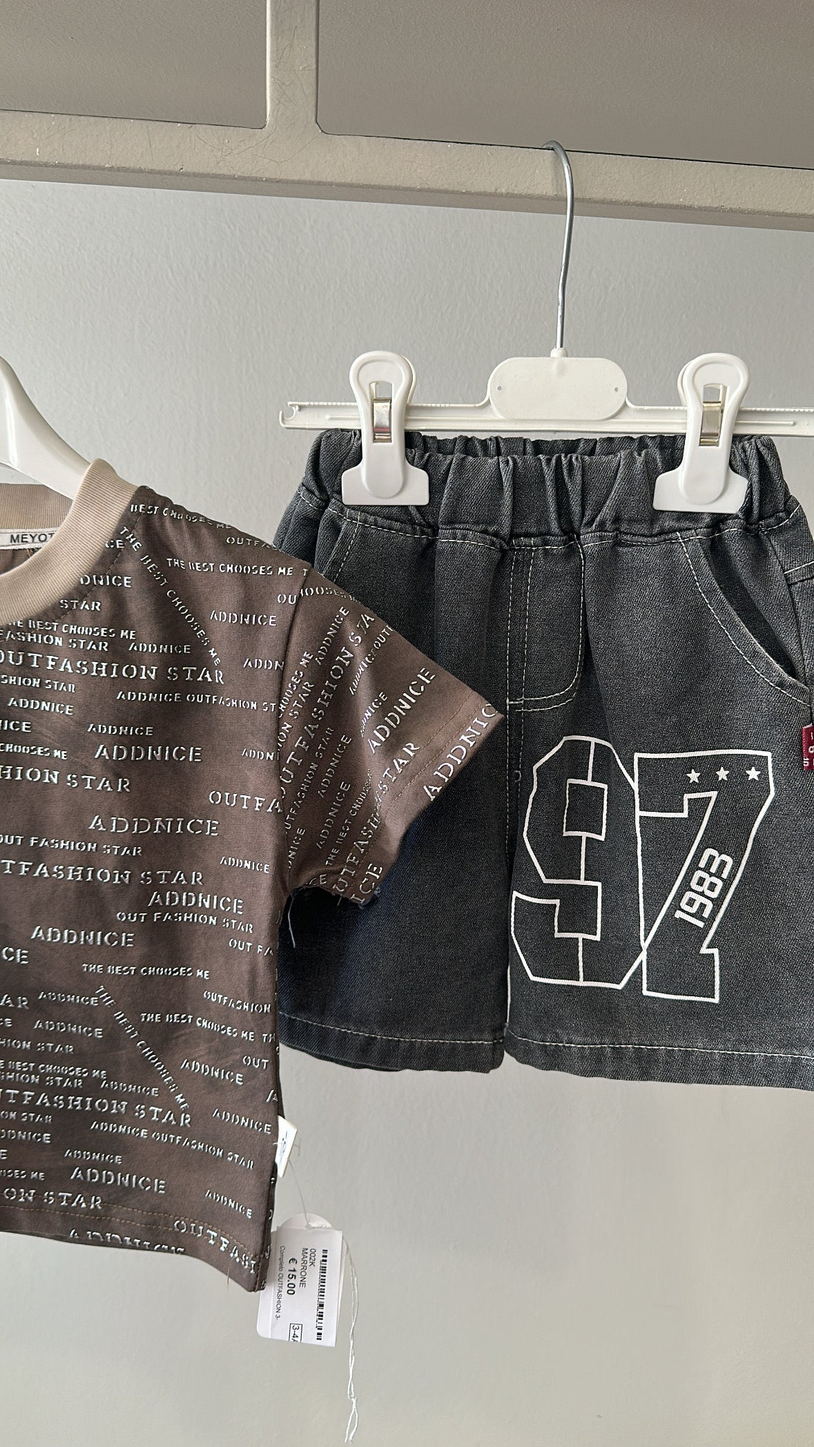 Completo OUTFASHION 3-8A - MARRONE