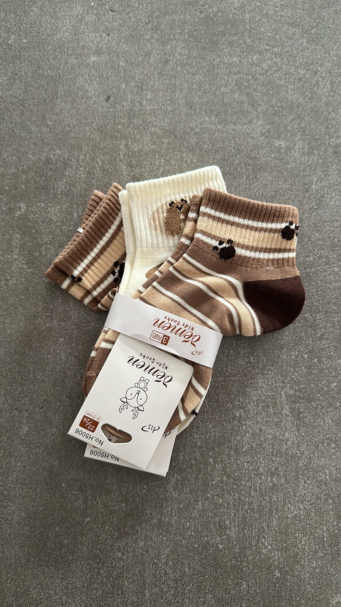 Tris CALZINI BEAR - BEIGE